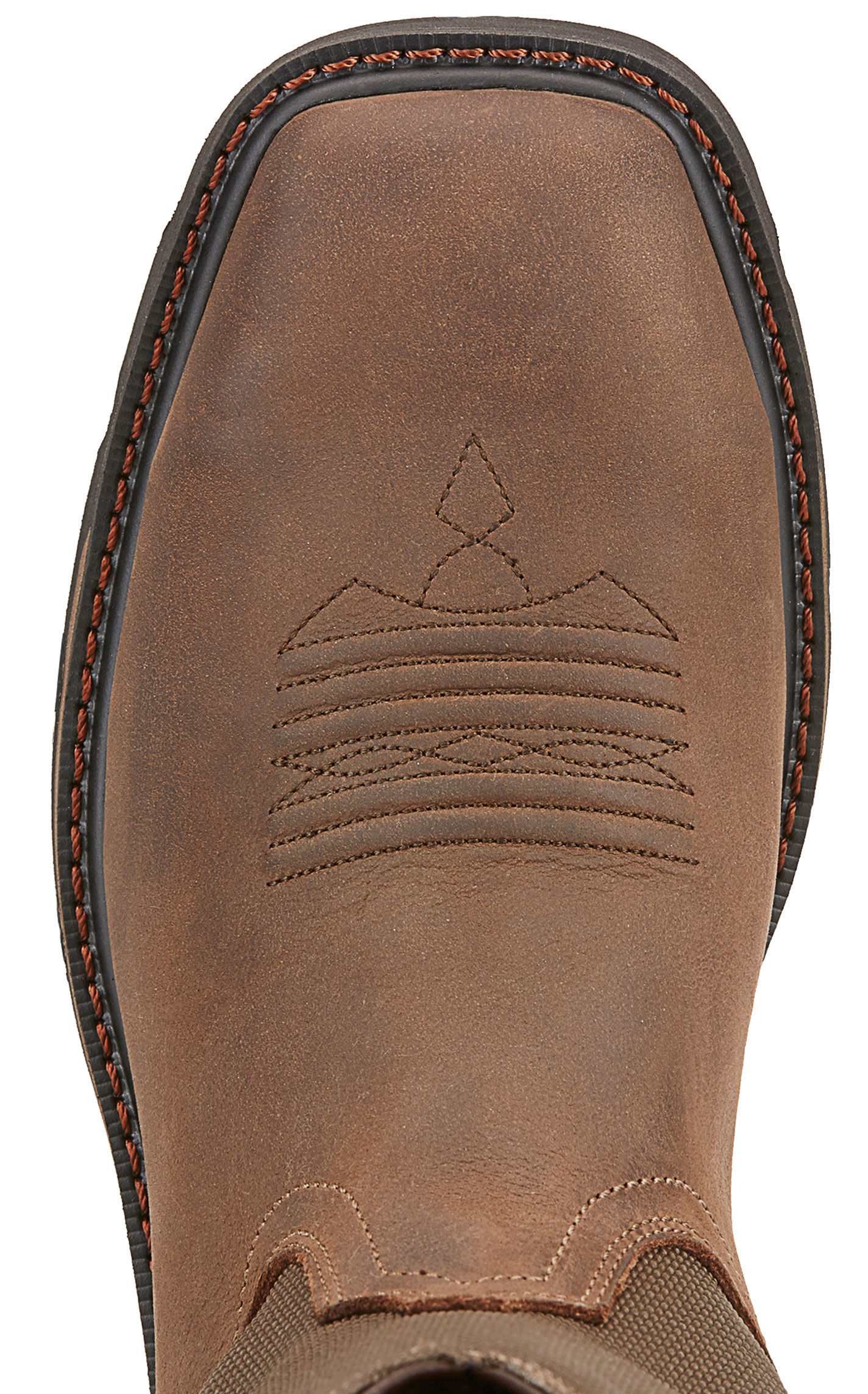 Ariat Men's Groundbreaker Brown Waterproof Square Steel Toe Work Boot - Image 1