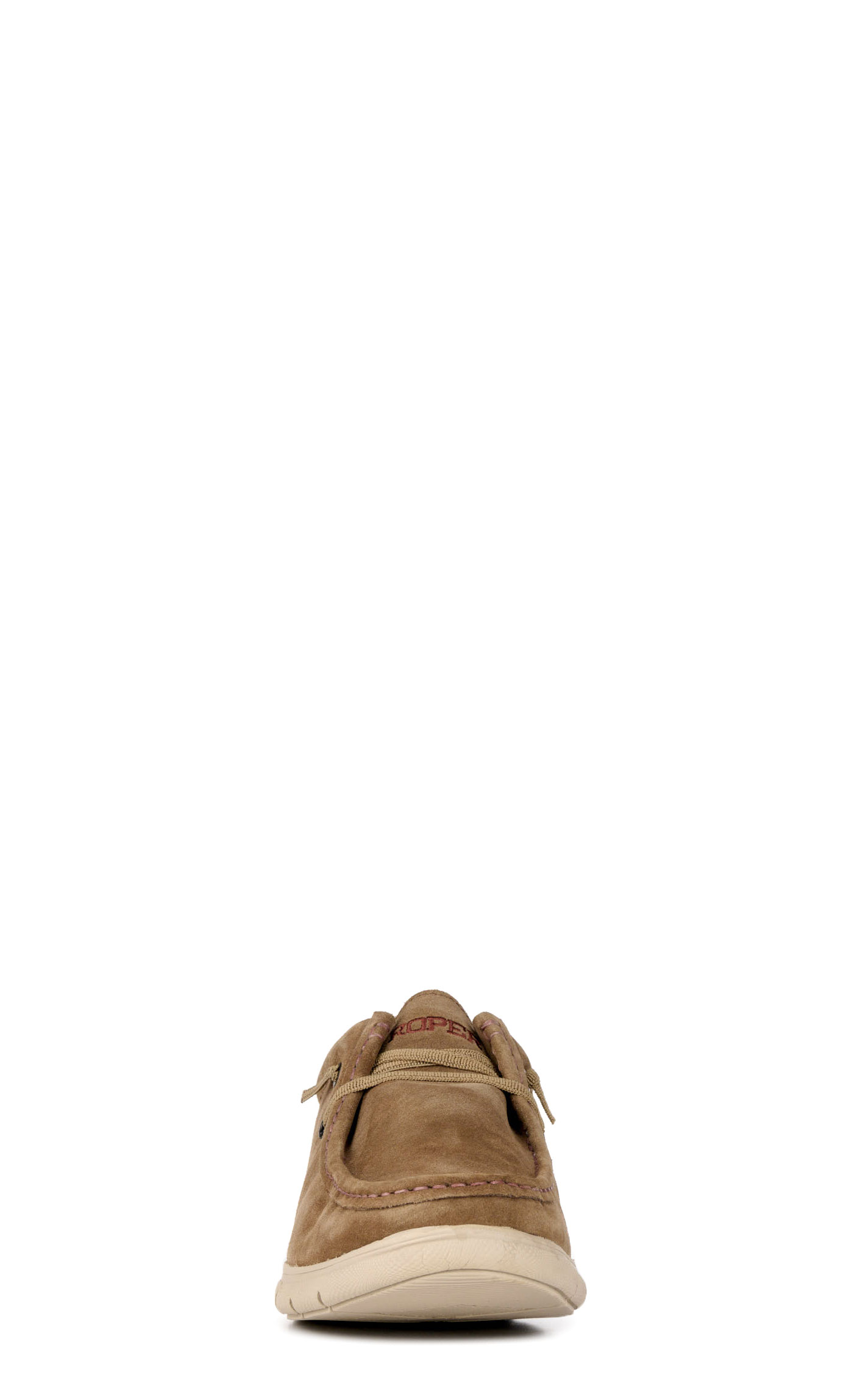 Roper Men's Cliff Brown Suede Moc Toe Casual Shoes - Image 1