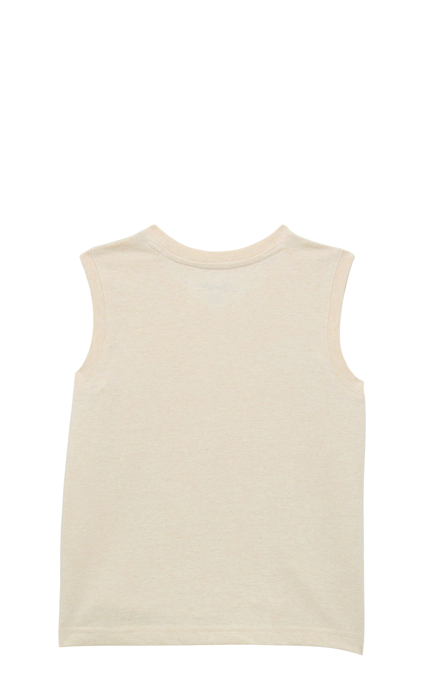 Wrangler Girl's Latte Western Graphic Sleeveless T-Shirt - Image 1
