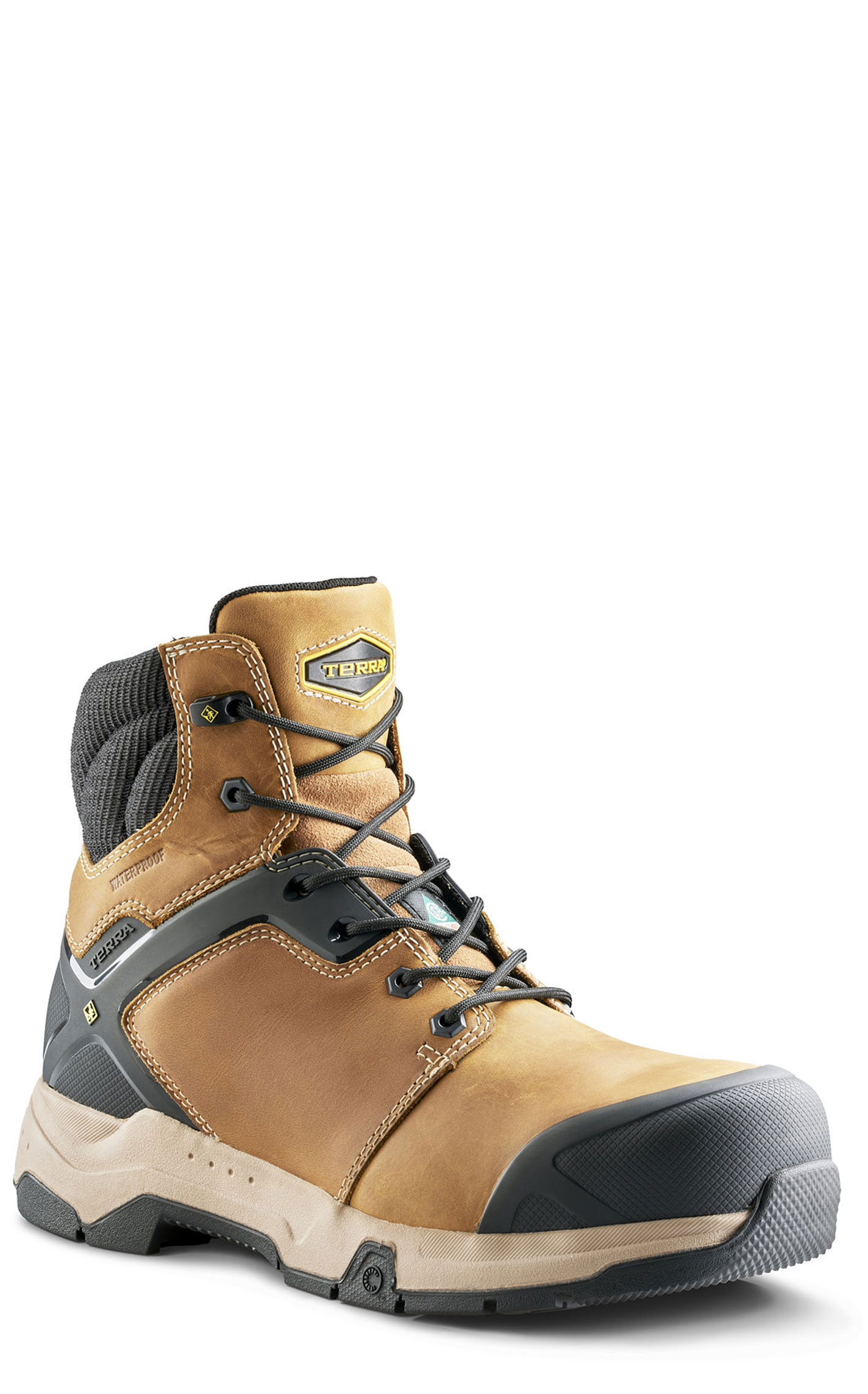 Terra Men’s Wheat Carbine 6” Waterproof Composite Toe Safety Work Boots - Image 1