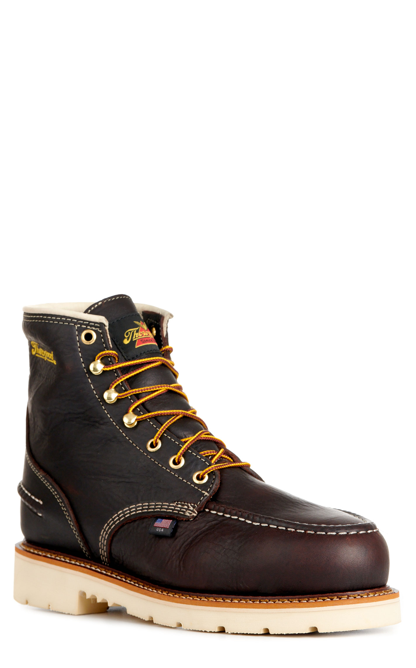 Thorogood Men's 1957 Briar Pitstop Moc Steel Toe 6\