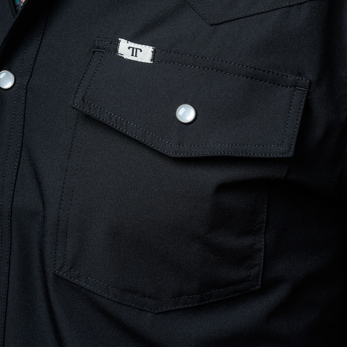Ferrell Men's Black Short Sleeve Western Shirt - Image 2