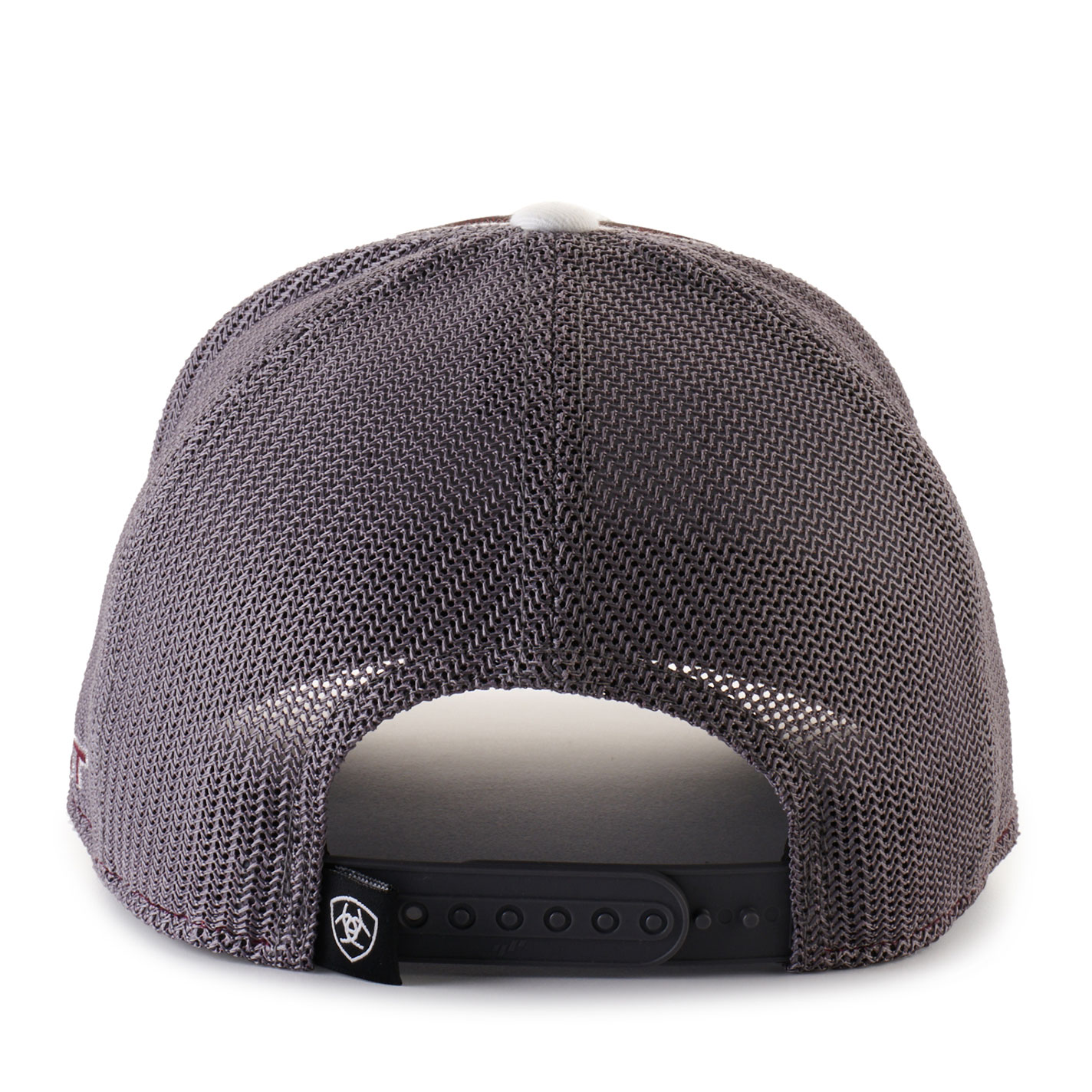 Ariat Men's Burgundy with Cream Embroidered Ariat Patch Cap - Image 1