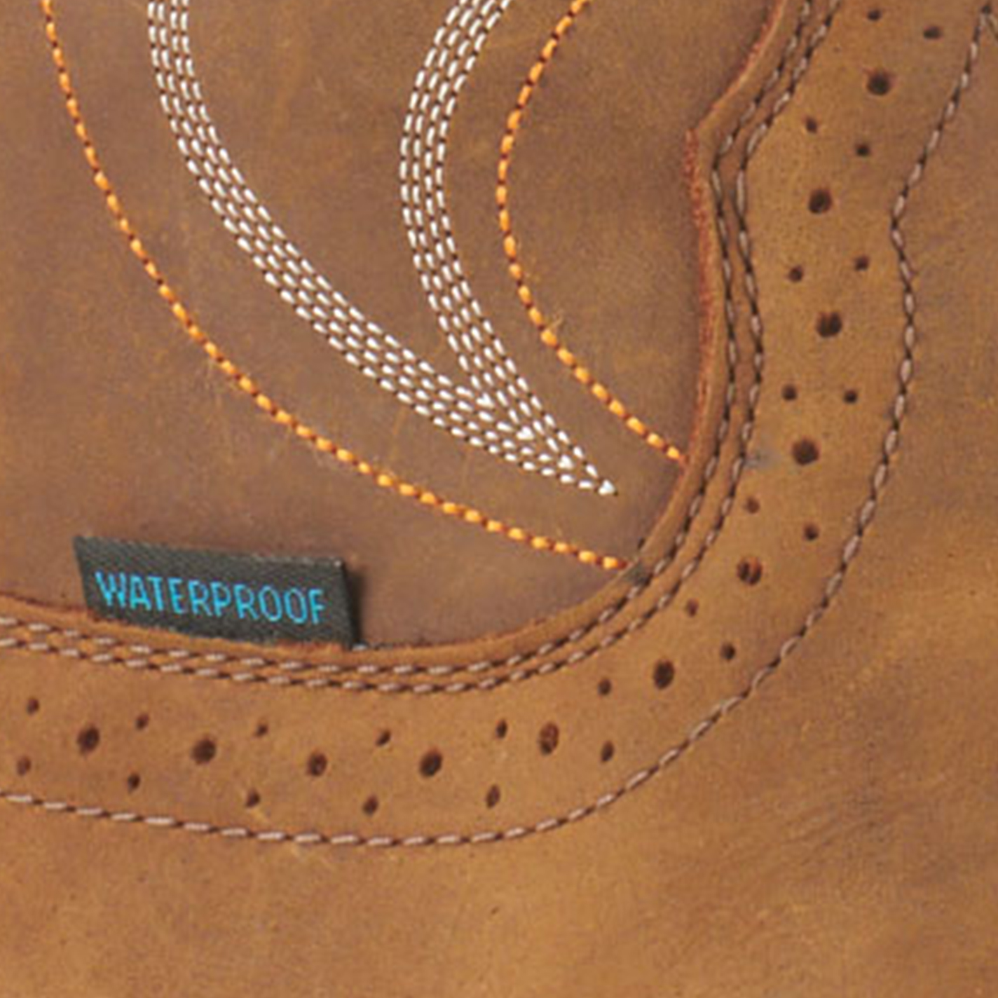 Ariat Men's Sierra Cognac Shock Shield Waterproof Steel Toe Work Boots - Image 1