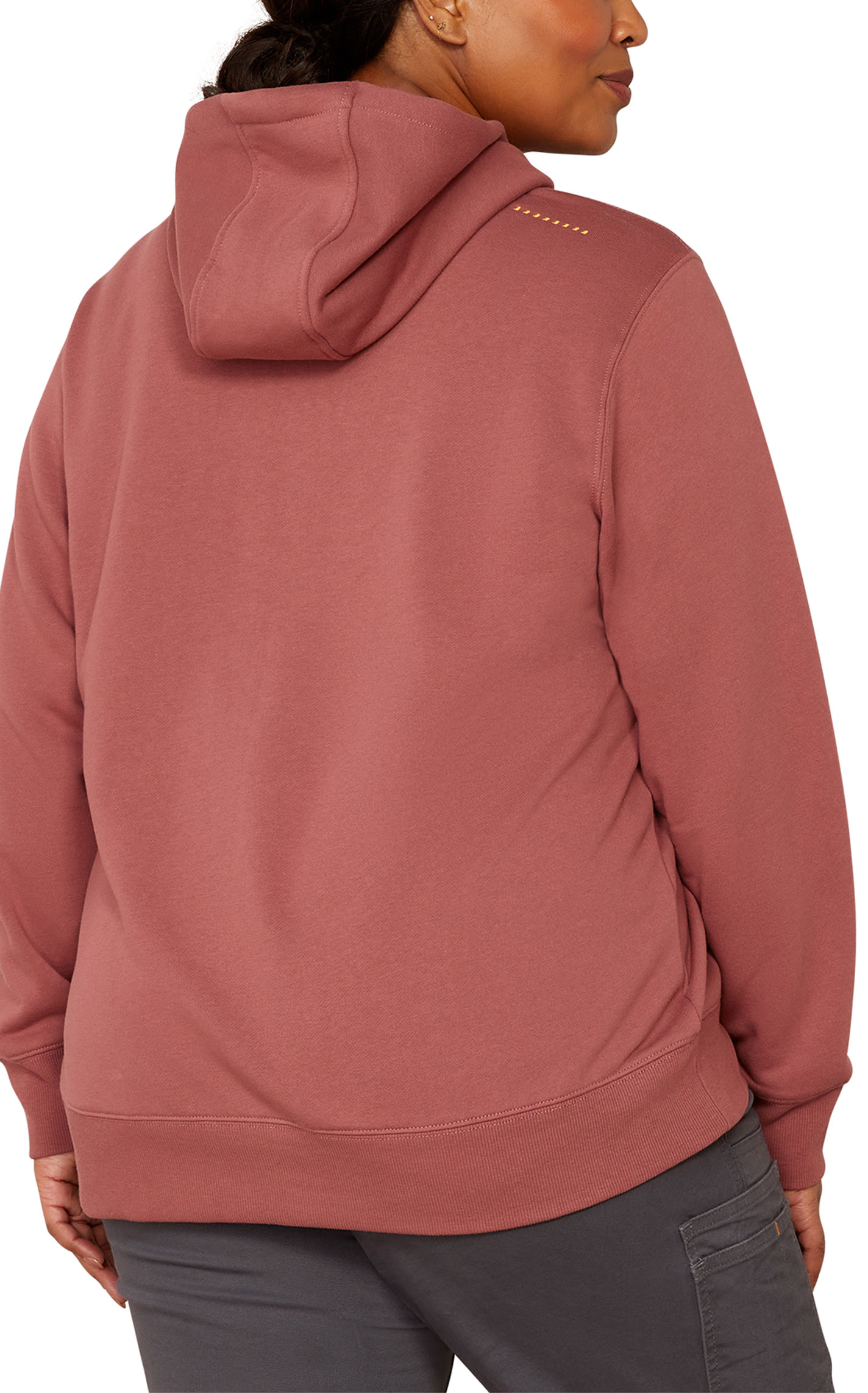 Ariat Women's Rebar Dusty Pink Logo Sleeve Hoodie - Plus Sizes - Image 1