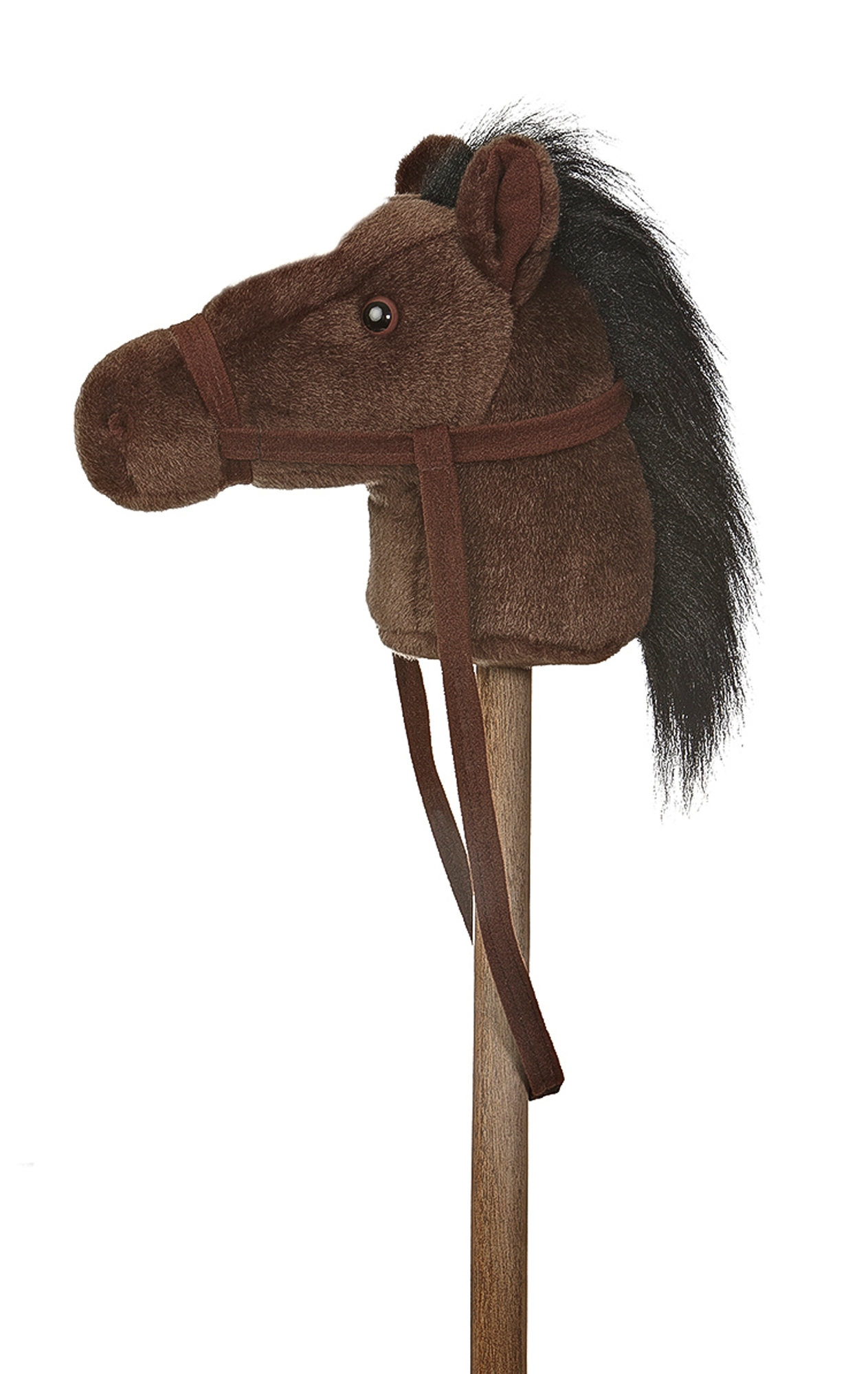 Aurora Dark Brown Giddy Up Pony 37in Stick Horse - Image 1