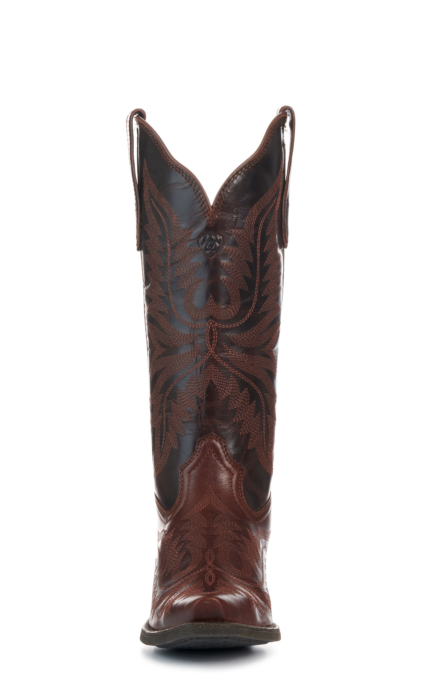 Ariat Women’s Round Up Collins Mahogany Snip Toe Cowboy Boots - Image 1