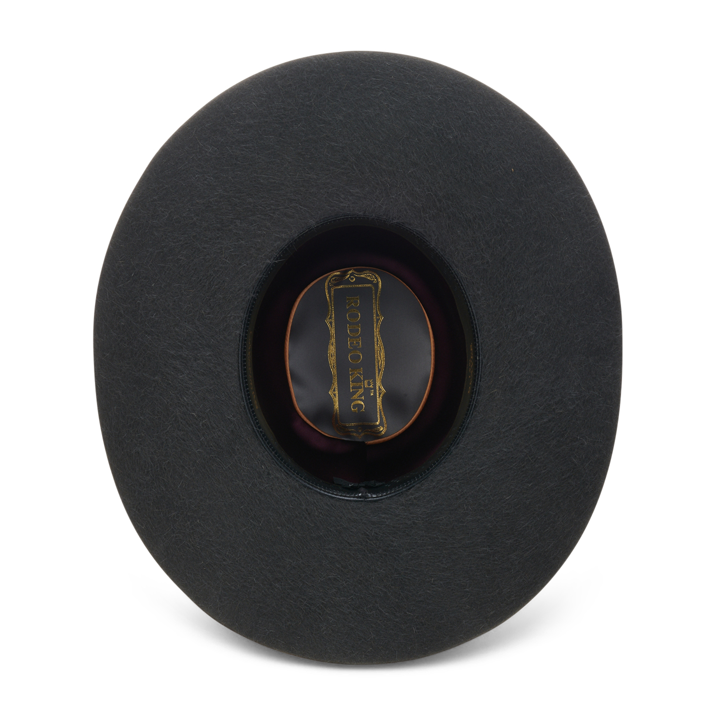 Rodeo King 15X Grizzly Charcoal Open Crown Felt Cowboy Hat - Image 1
