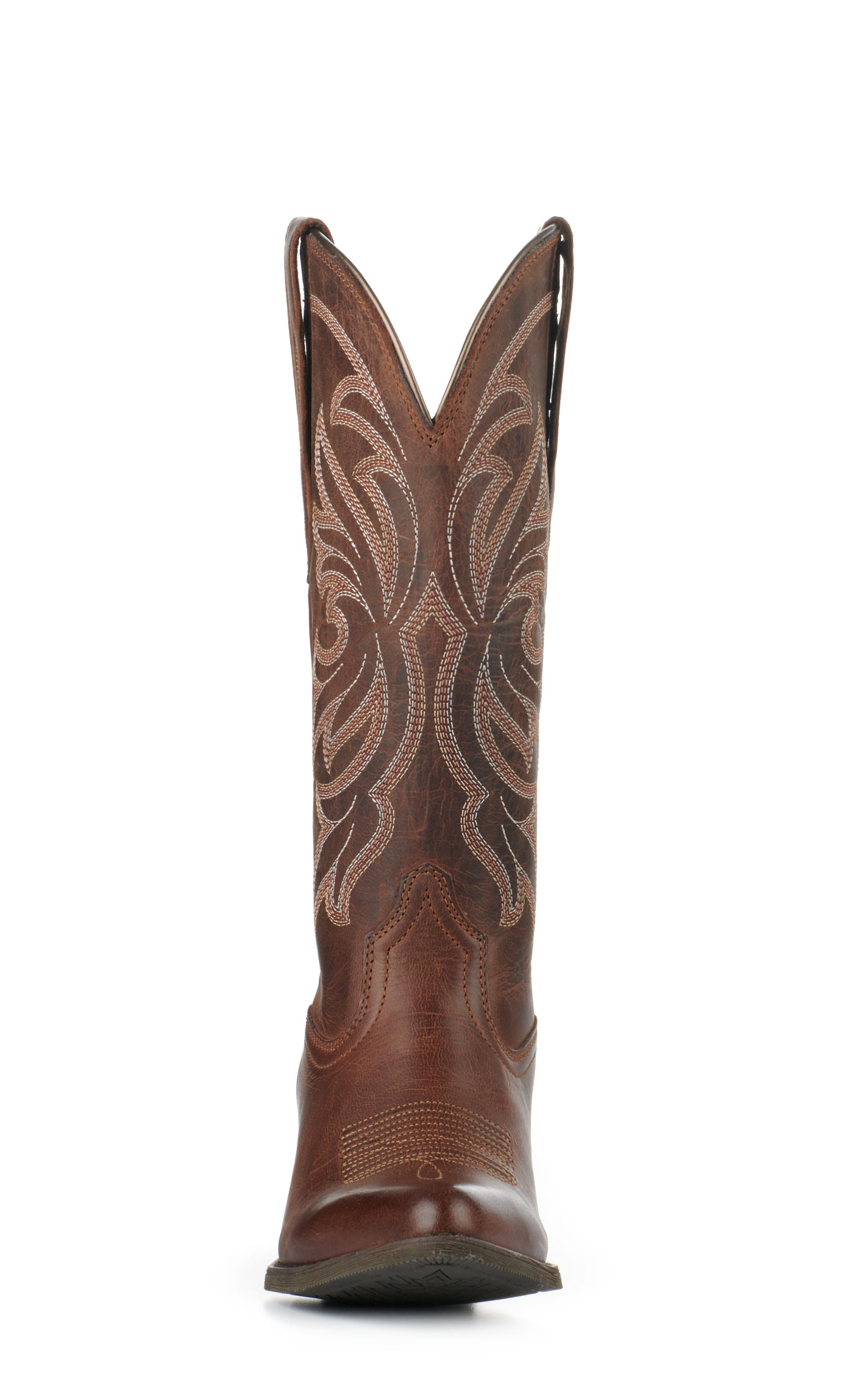 Ariat Women's Heritage Sassy Brown Stretchfit Traditional Toe Cowboy Boots - Image 1