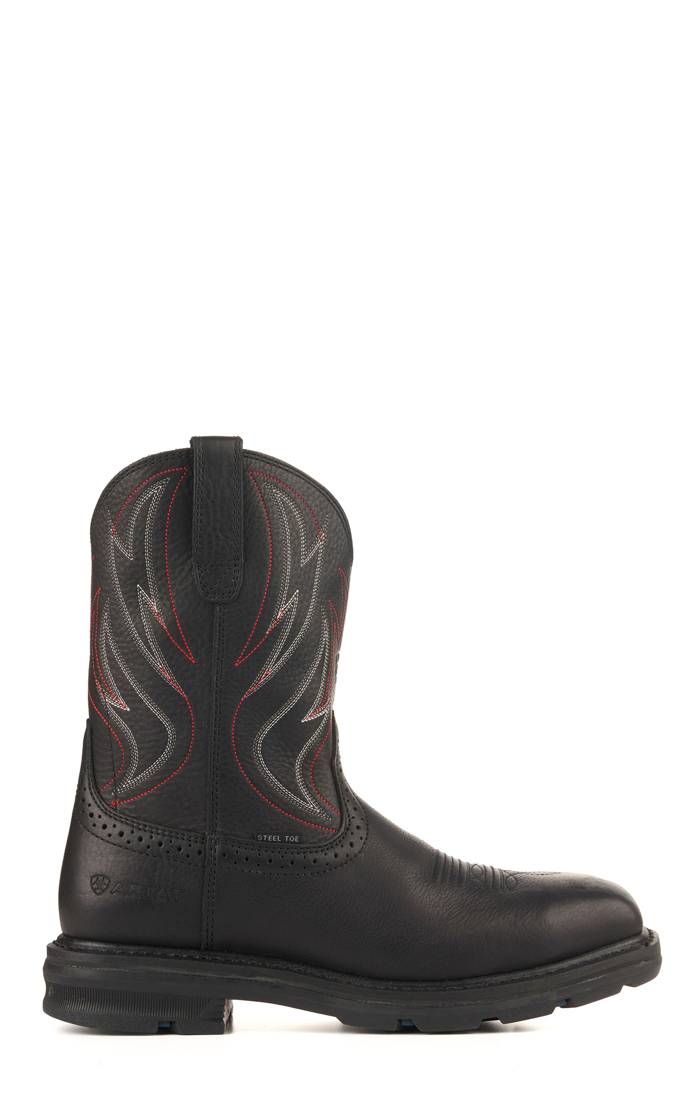 Ariat Men's Sierra Shock Shield Black Square Steel Toe Work Boots - Image 1