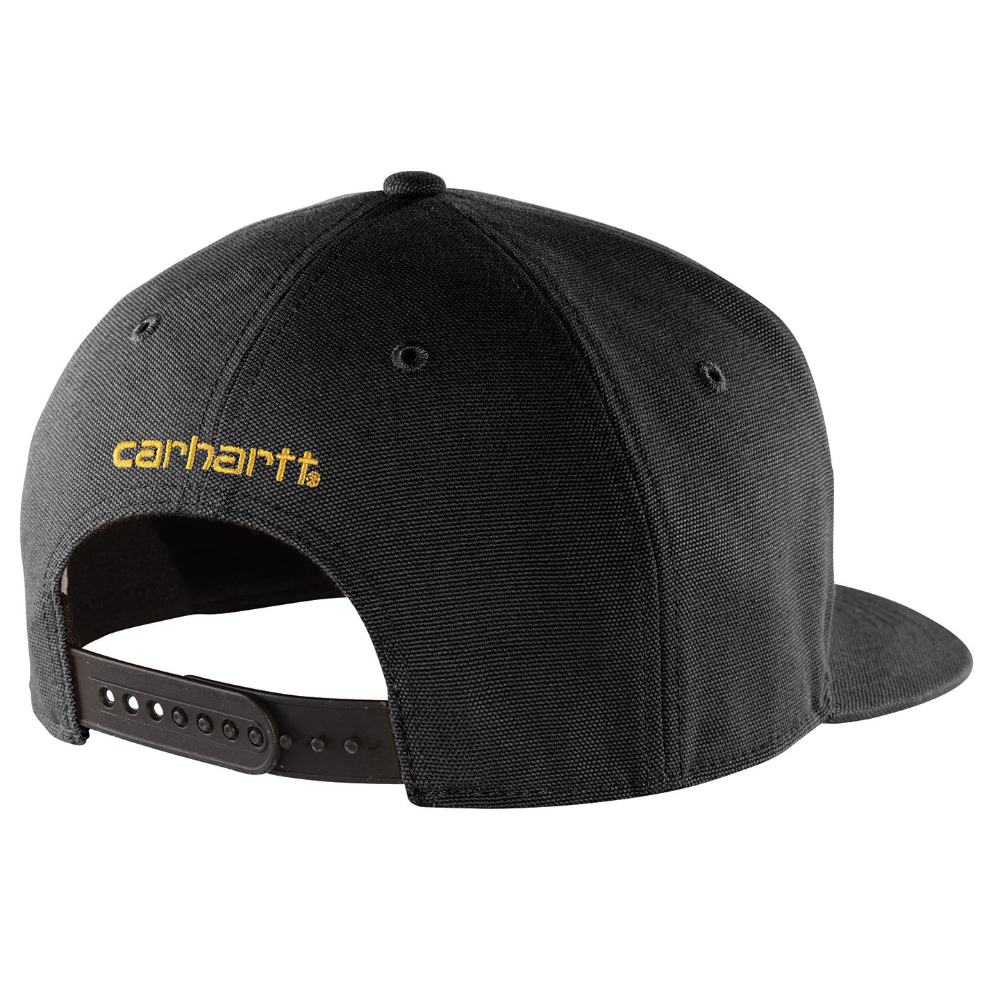 Carhartt Black Flat Bill Logo Patch Cap - Image 1