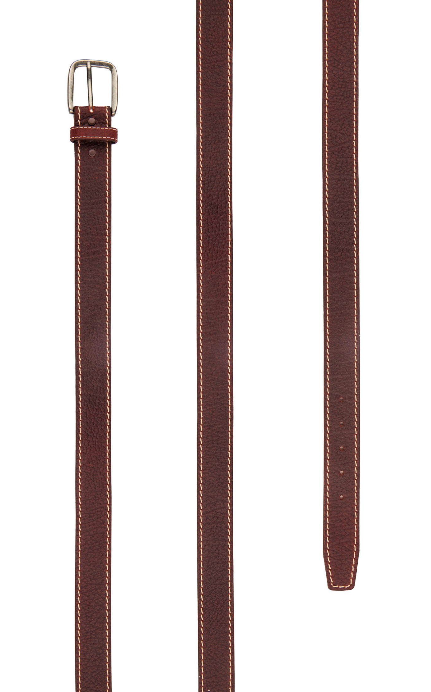 Justin Men's Brown Bison Classic Western Belt - Image 1
