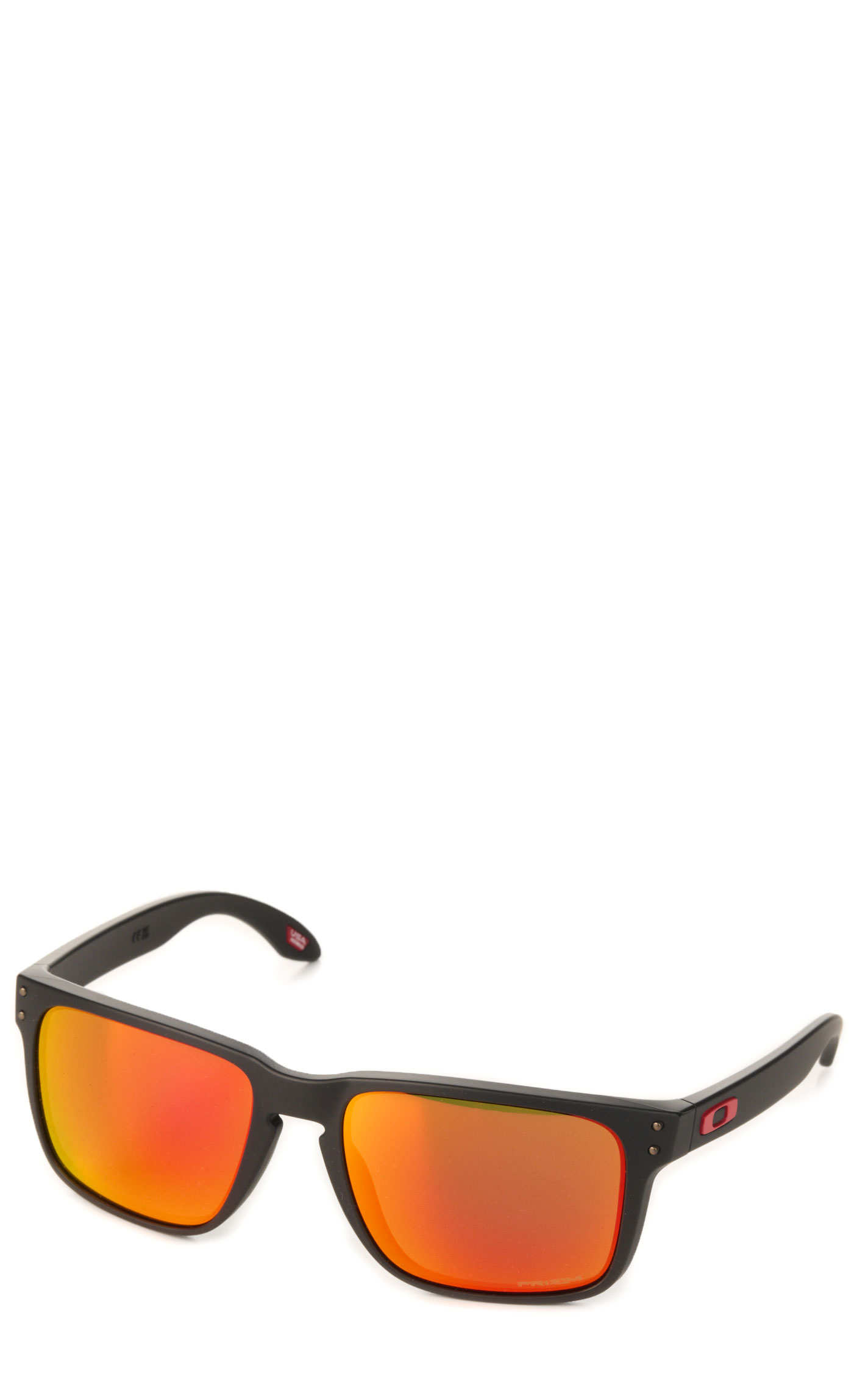 Oakley Holbrook XL Matte Black & Ruby Prizm Polarized Sunglasses - Image 1