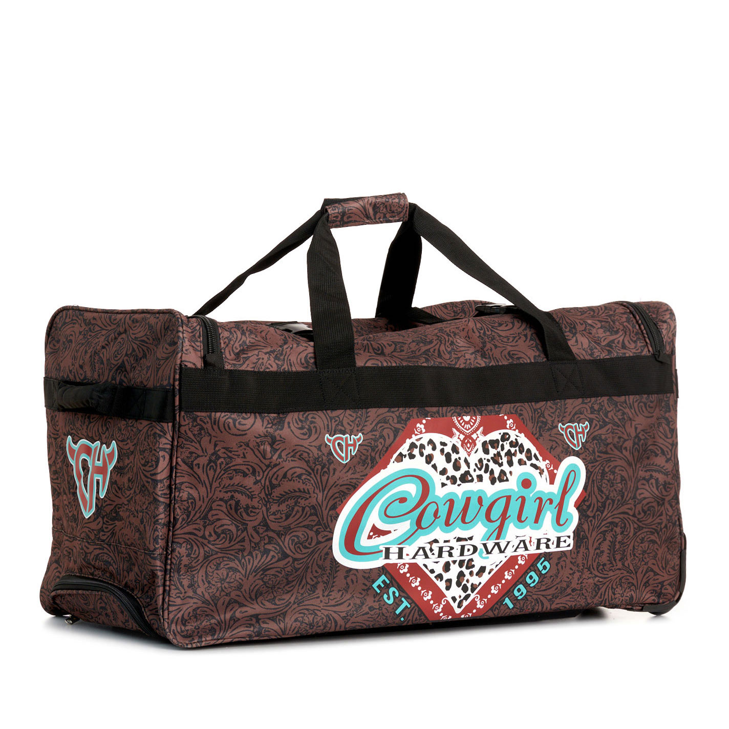 Cowgirl Hardware Brown Floral Tooled Print 30\