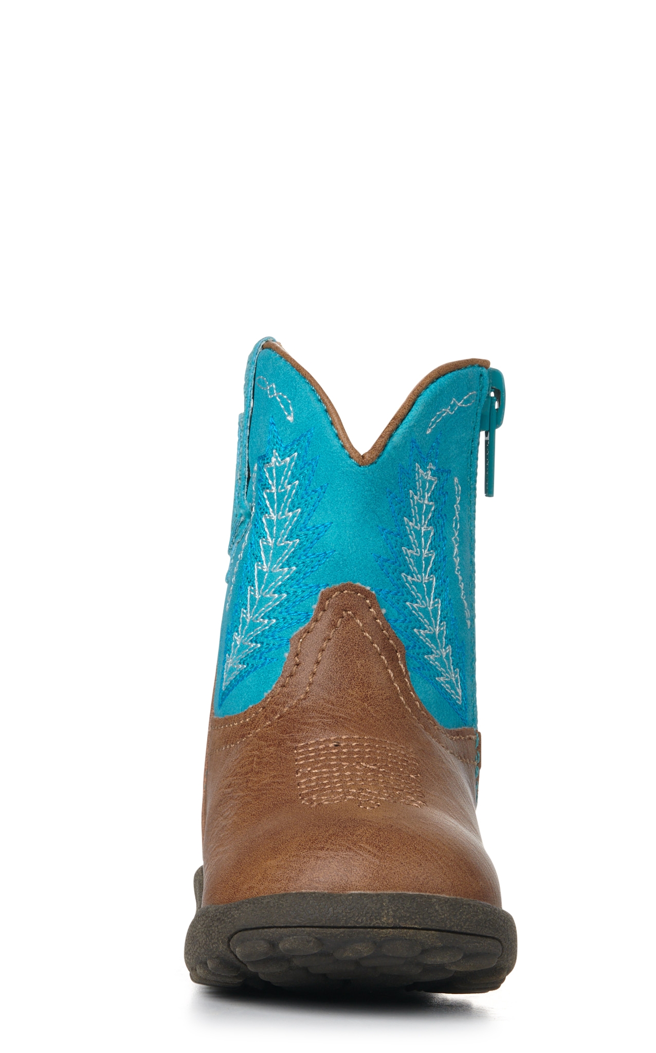 Roper Infant Tan and Blue Round Toe Cowboy Boots - Image 1