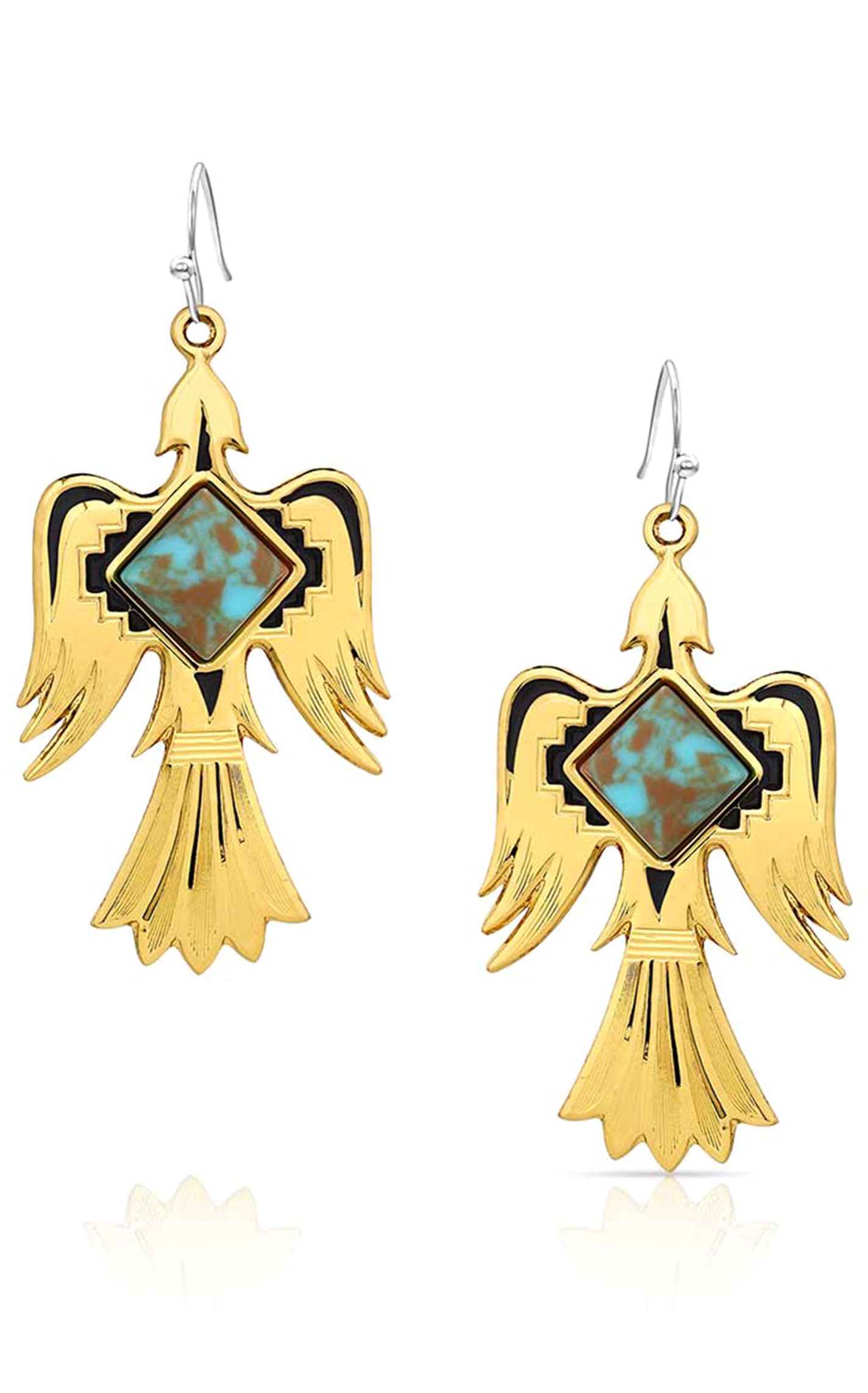 Montana Silversmiths Gold Phoenix Rise Above Earrings - Image 1