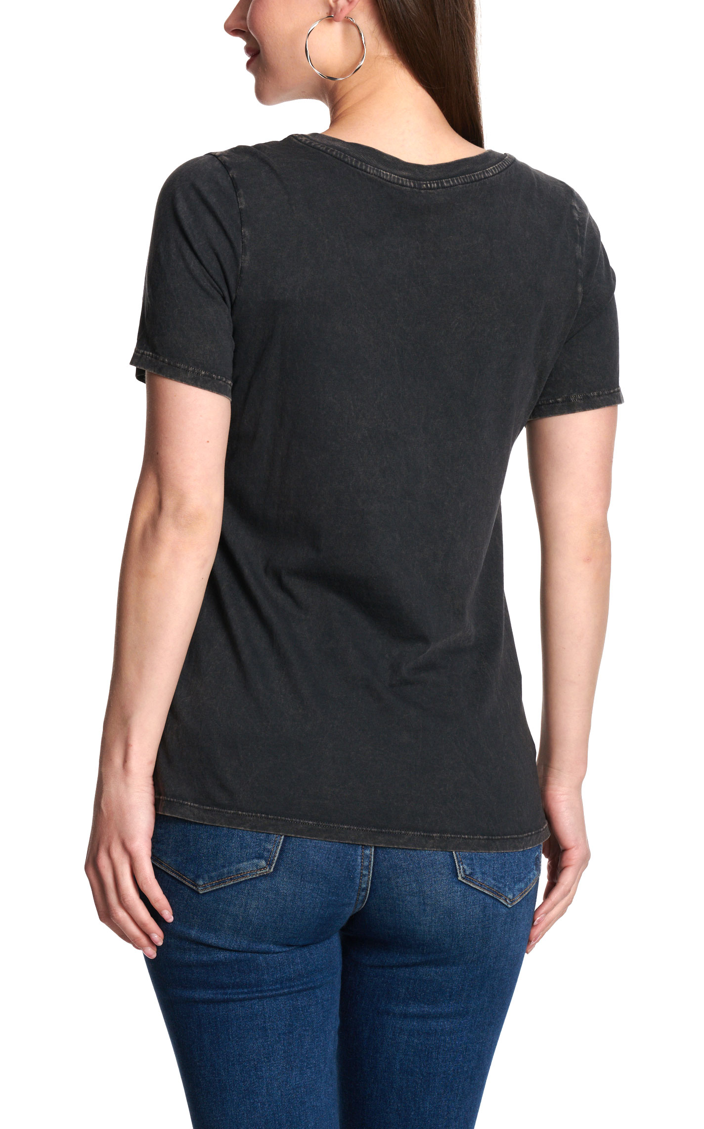 R.Rouge Women's Black Texas Bling Graphic T-Shirt - Image 1