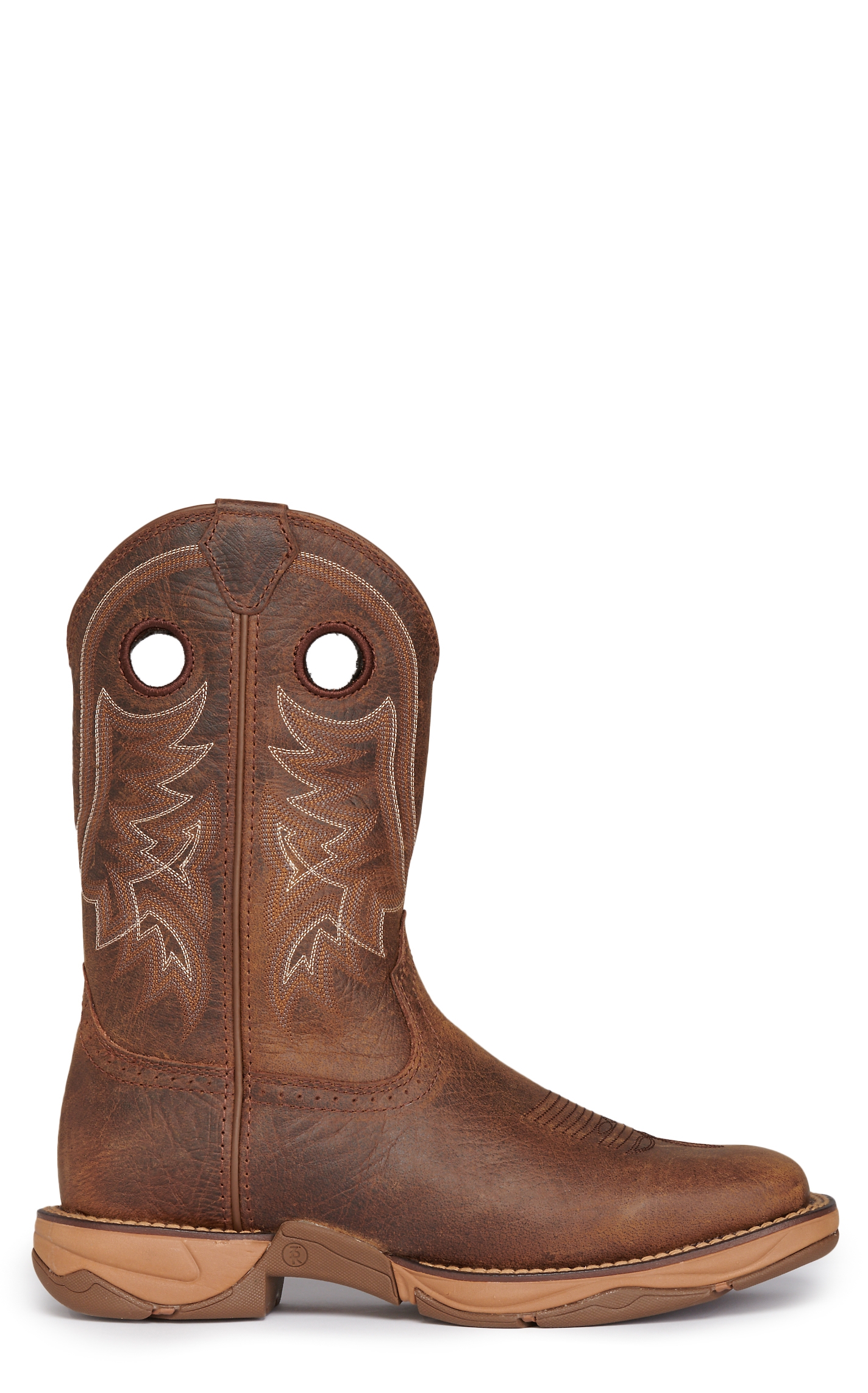 Tony Lama Men's Lopez Rasp Brown Square Toe Work Boots - Image 1