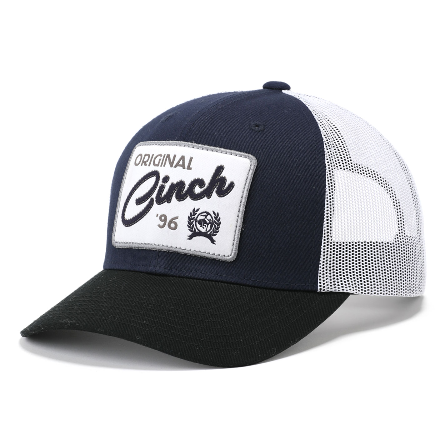 Cinch Navy, White and Black Original ‘96 Patch Mesh Snapback Cap - Image 1