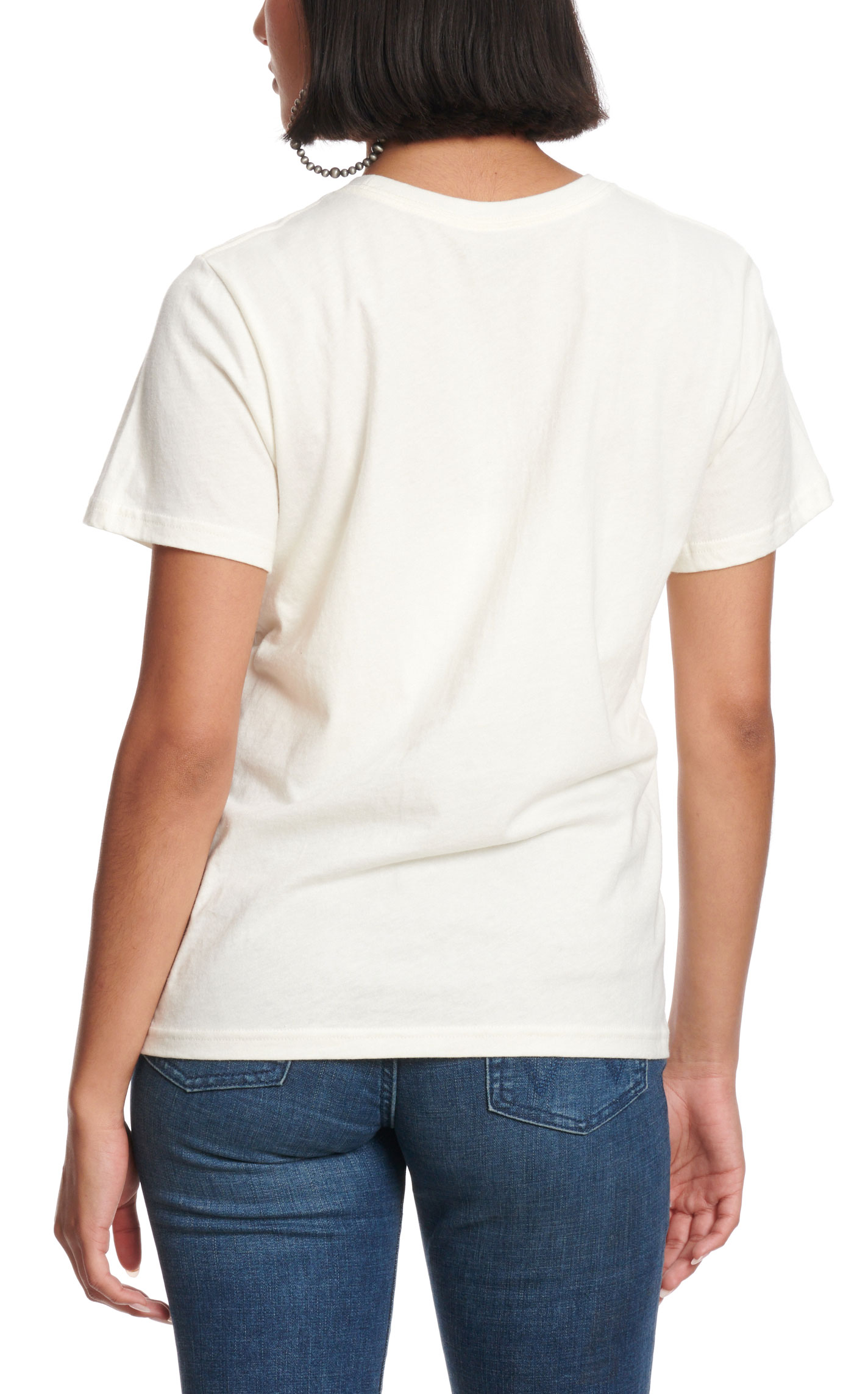 Wrangler Women's Marshmallow White & Strait Country Graphic T-Shirt - Image 1