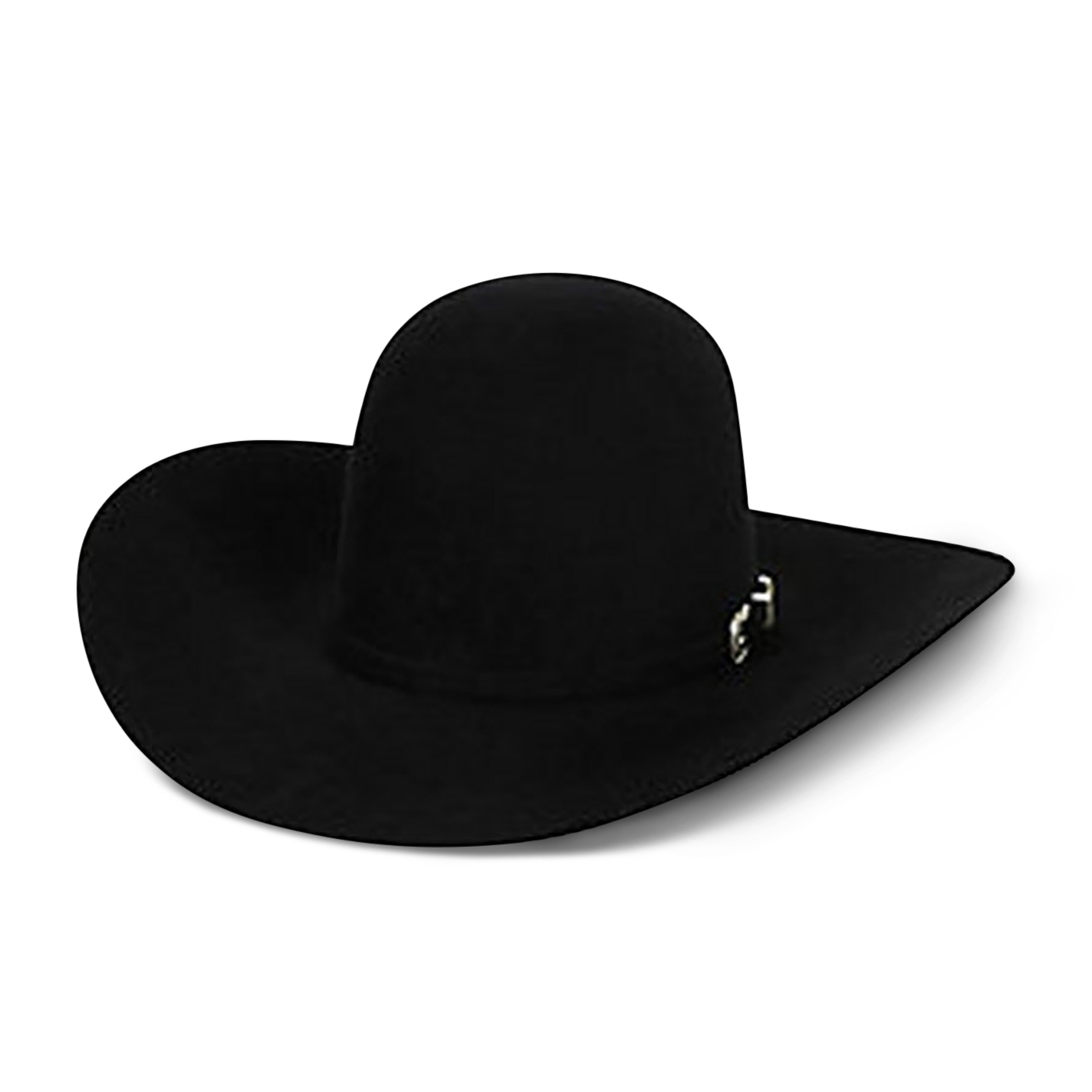American Hat 10X Black Open Crown Felt Cowboy Hat - Image 1
