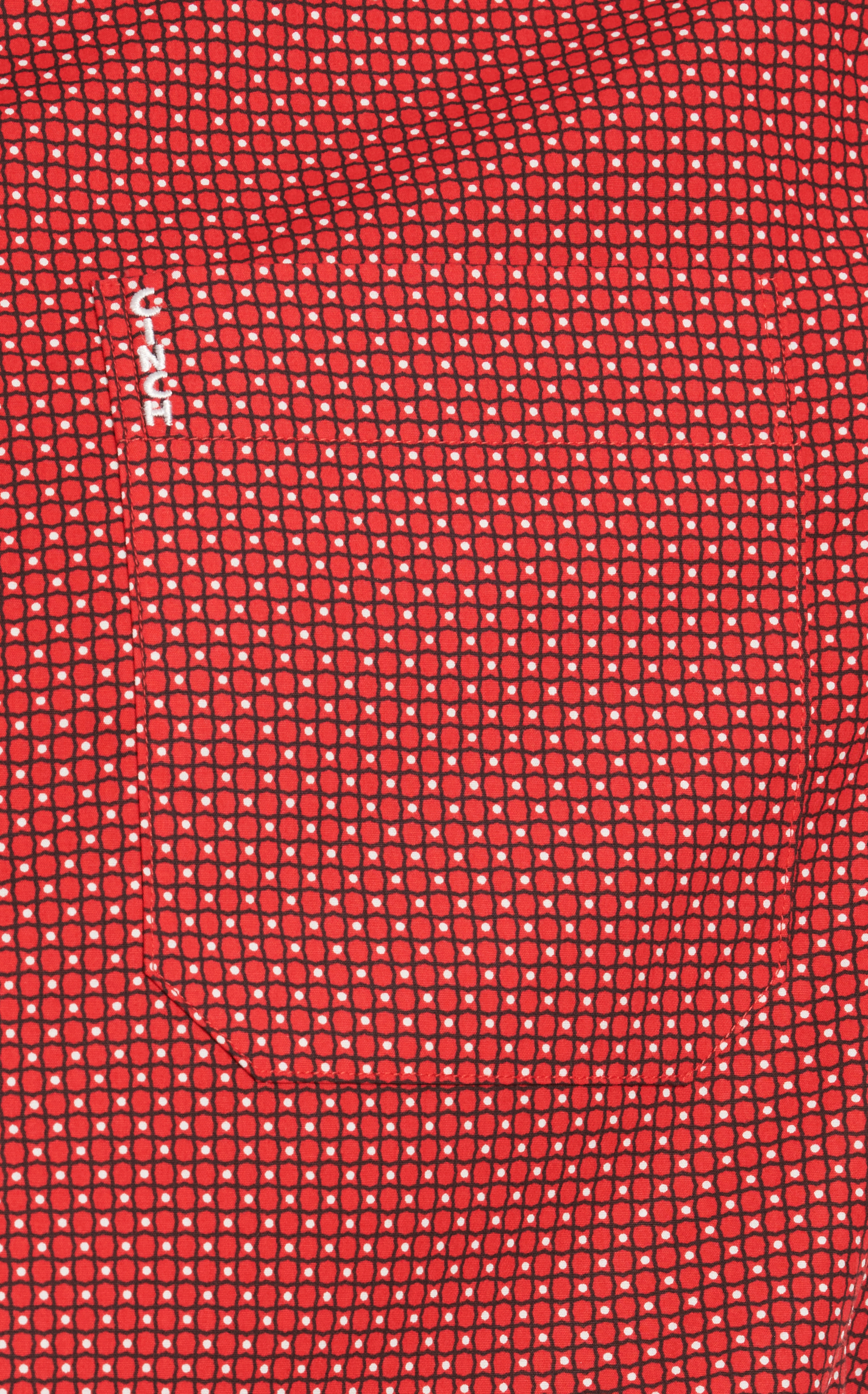 Cinch Men's Red & Black Geo Modern Fit Western Shirt - Image 1