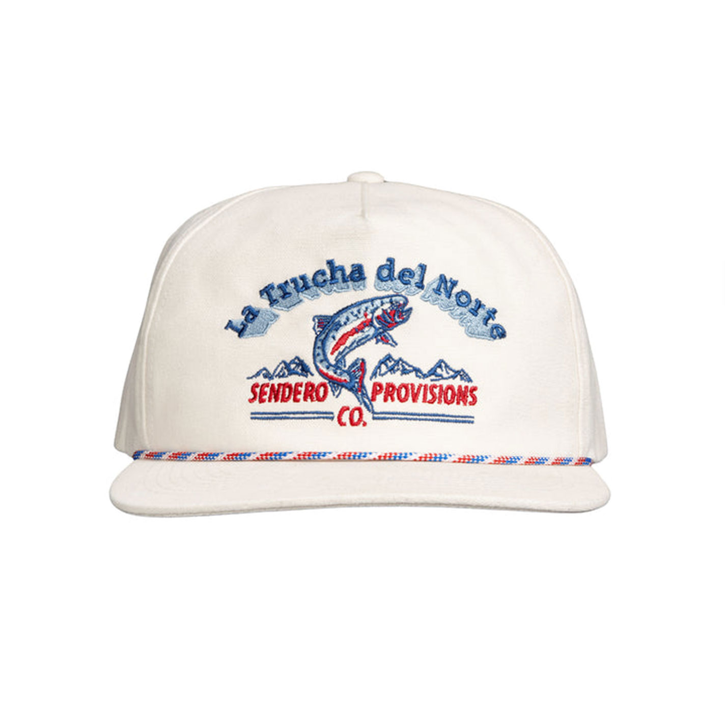 Sendero Provisions Co. Men's White Del Norte Embroidered Cap - Image 1