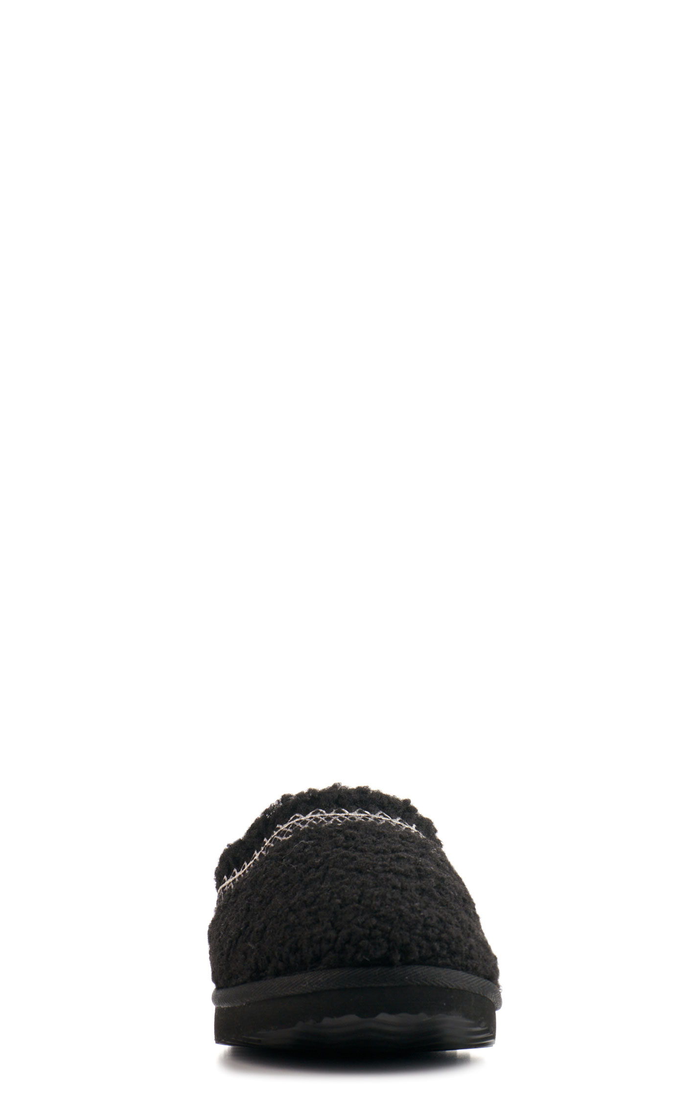 Very G Women's Black Faux Sherpa Slippers - Image 1