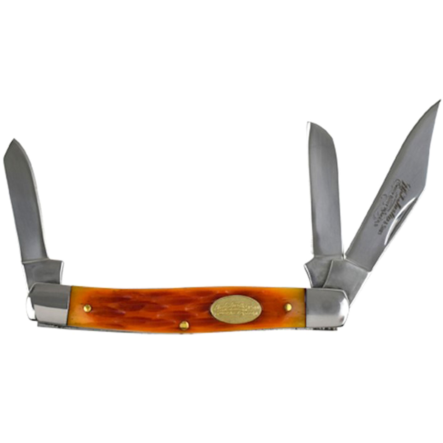 Justin Citrus Stockman Jigged Bone Handle Knife - Image 1