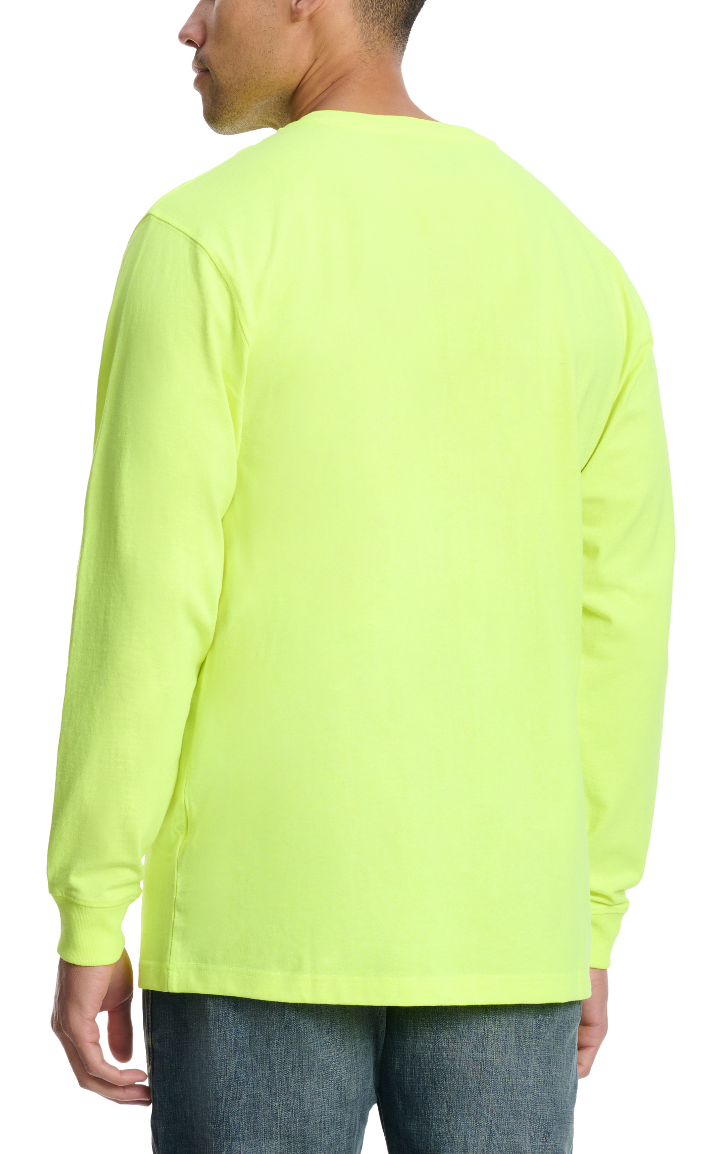 Carhartt Men's Force Bright Yellow Color Enhanced Work T-Shirt - Image 1