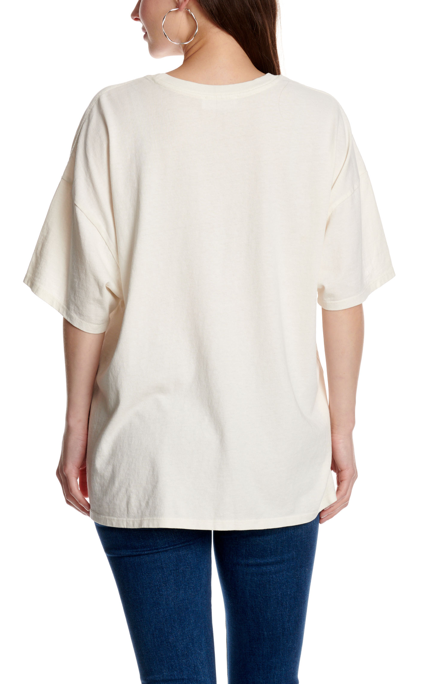 Double Zero Women's Off White Floral Boots Graphic T-Shirt - Image 3