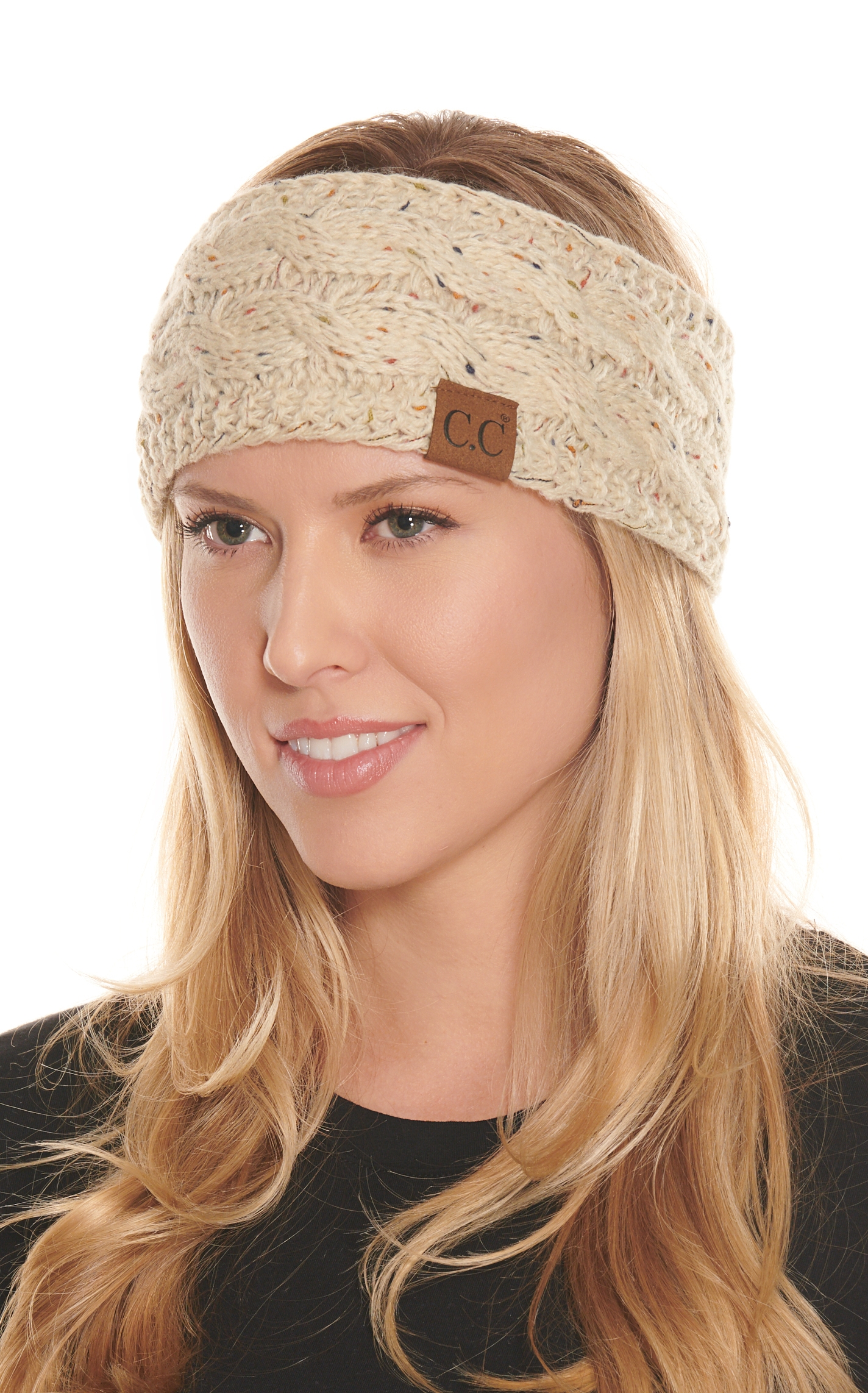 C.C. Brands Women's Speckled Oatmeal Headwrap - Image 1