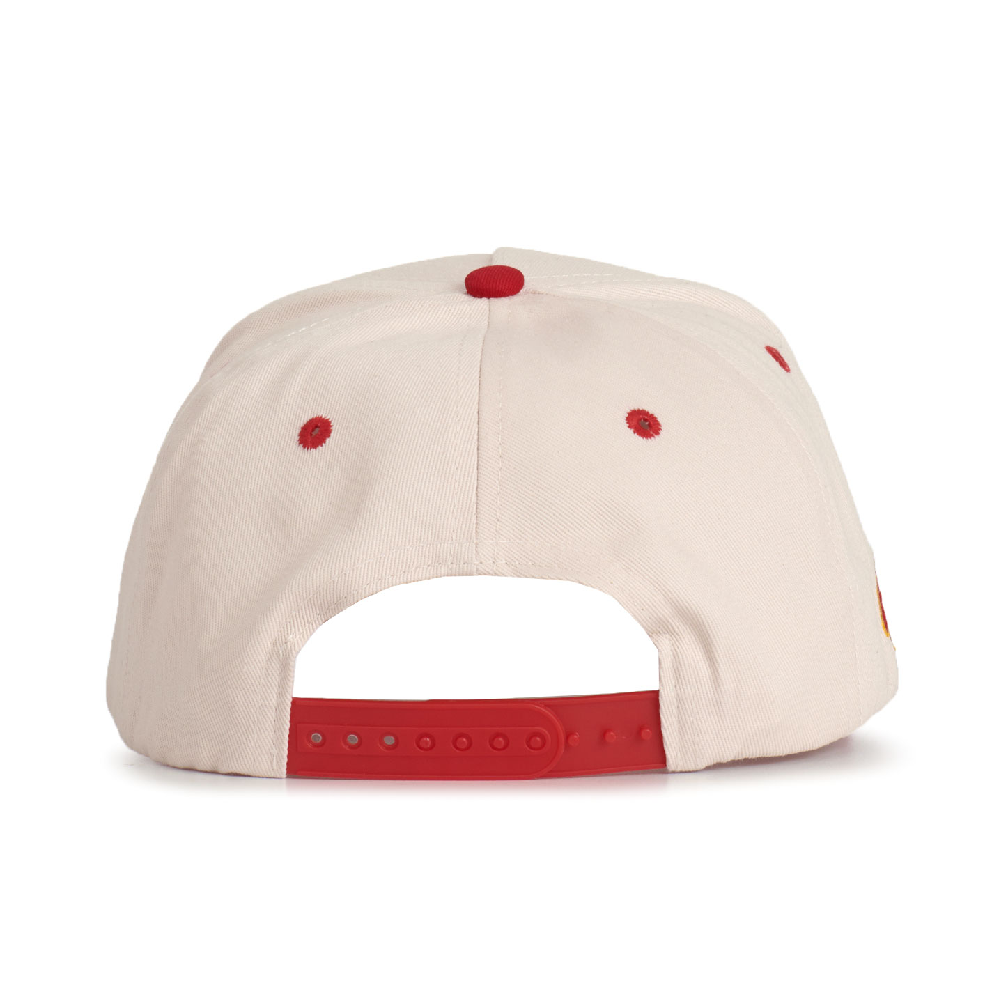 Classic Cowboy Men's Bone & Red Arrowhead Cap - Image 1