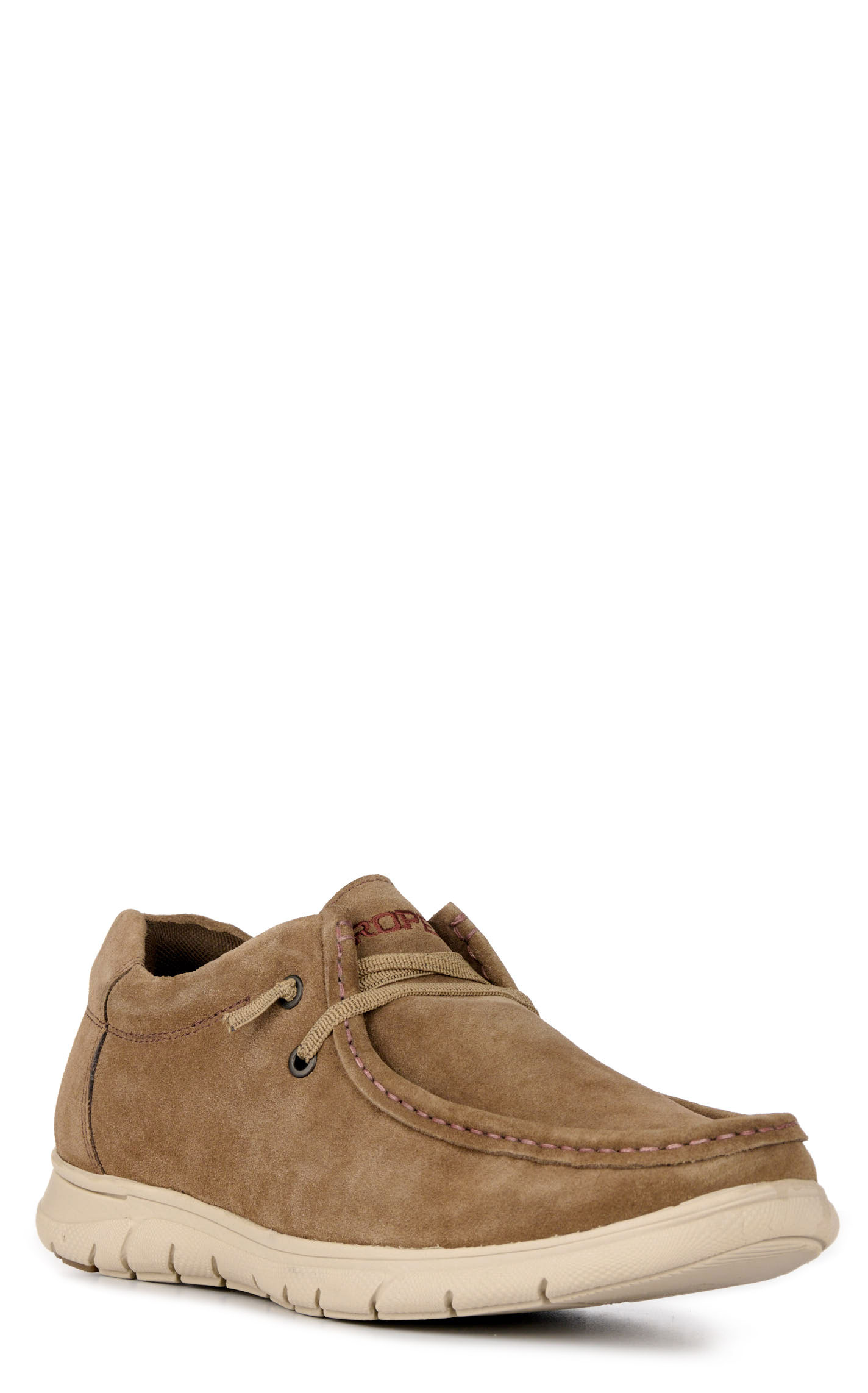 Roper Men's Cliff Brown Suede Moc Toe Casual Shoes - Image 1