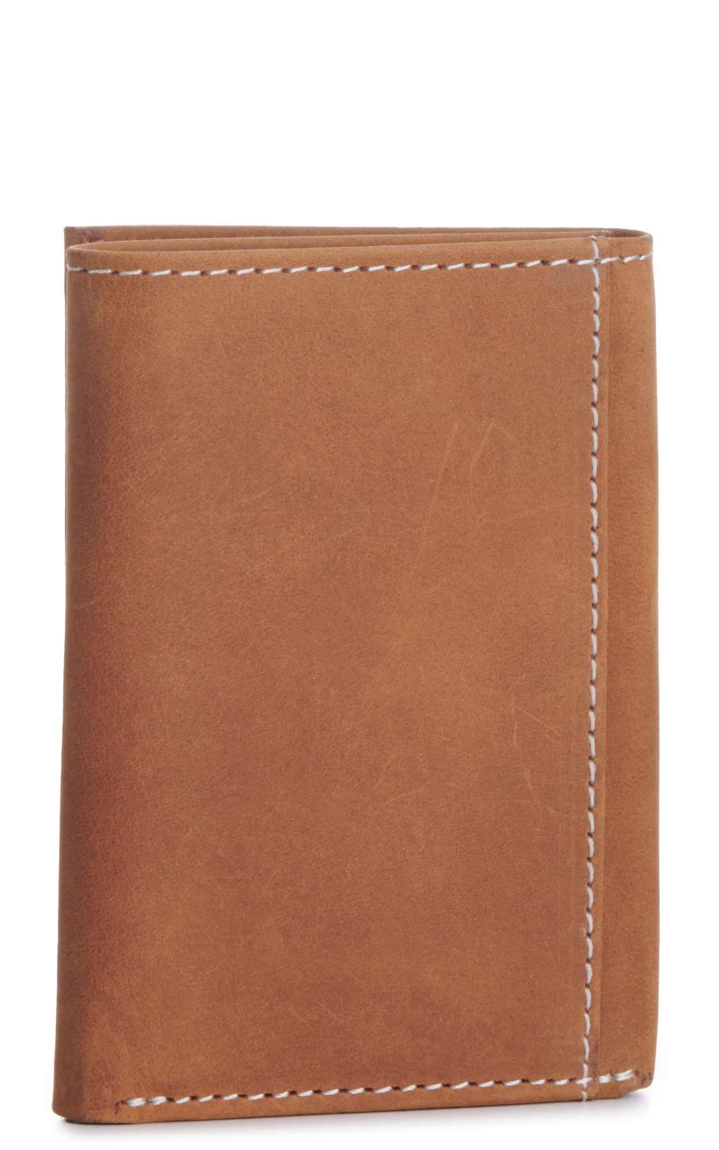 Ariat Men's Tan with Flag Patch Trifold Wallet - Image 1