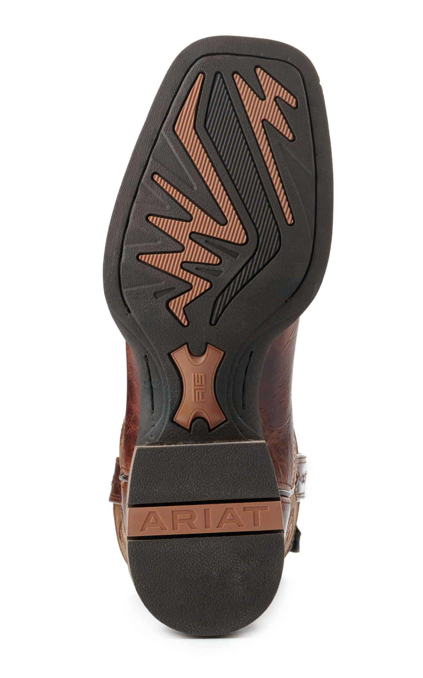 Ariat Men's Slingshot Rust & Rugged Tan SmartLite Wide Square Toe Cowboy Boots - Image 1