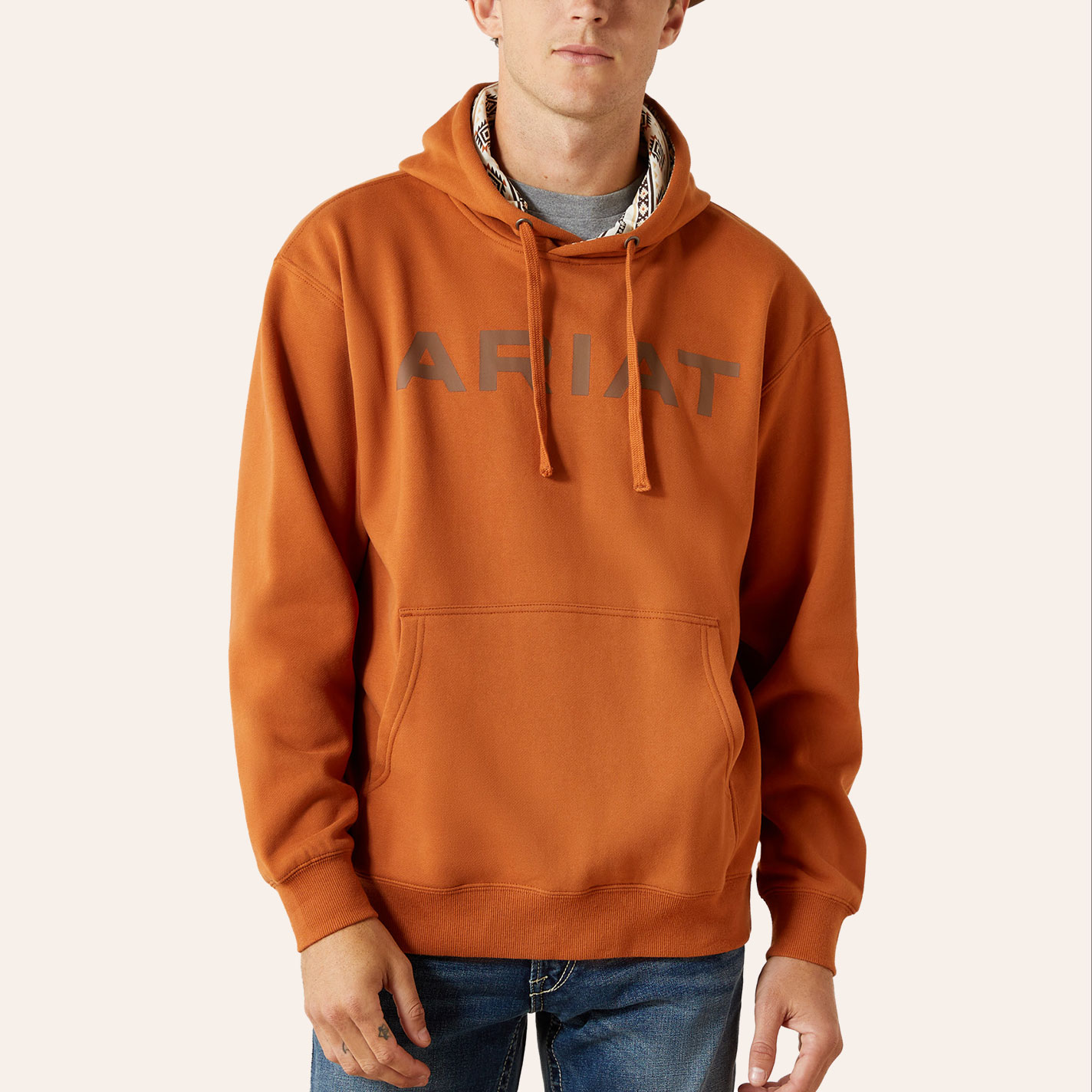 Ariat Men's Adobe Shield Logo Hoodie - Image 1