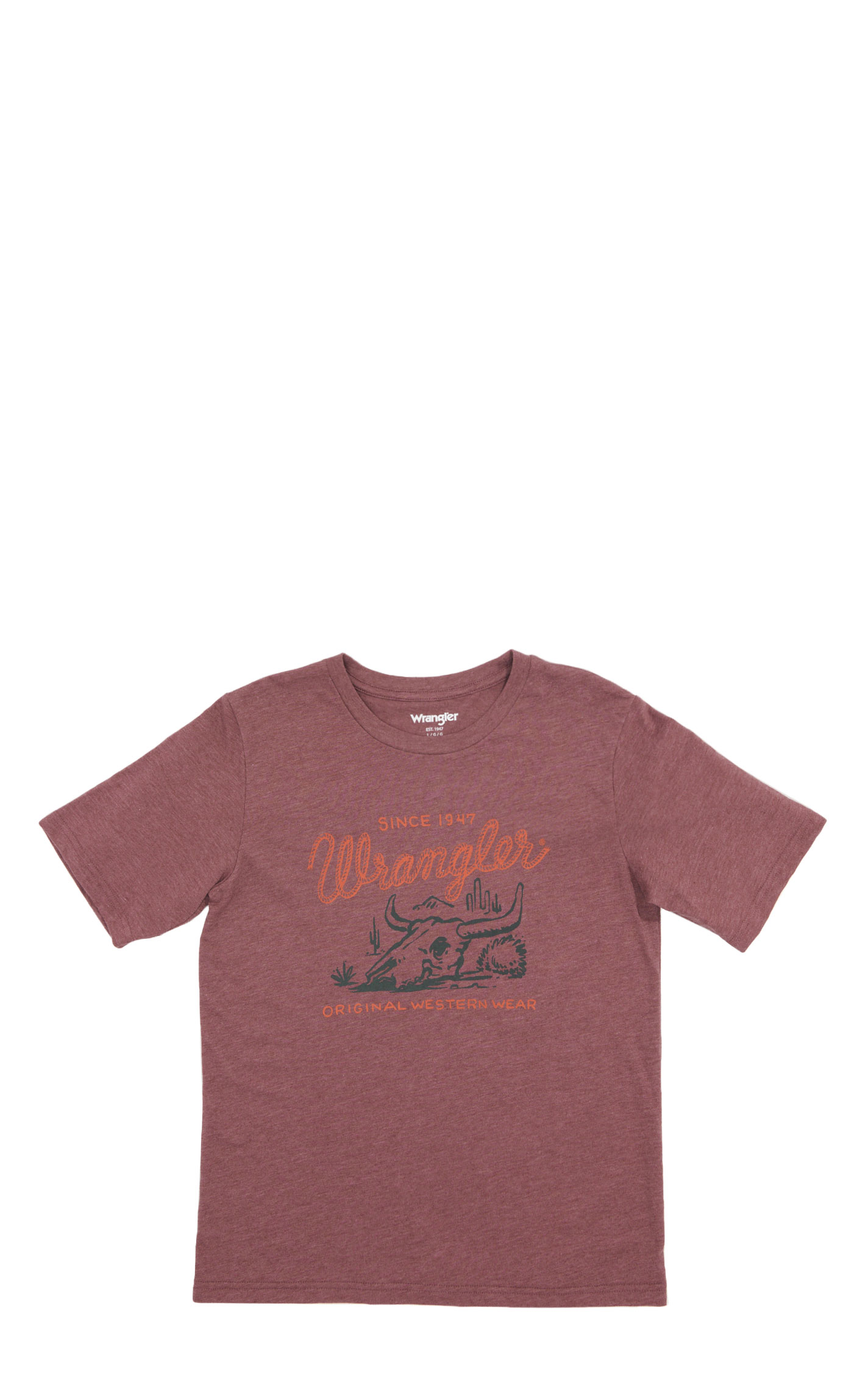 Wrangler Boy's Worn Brick Logo Desert Graphic T-Shirt - Image 1
