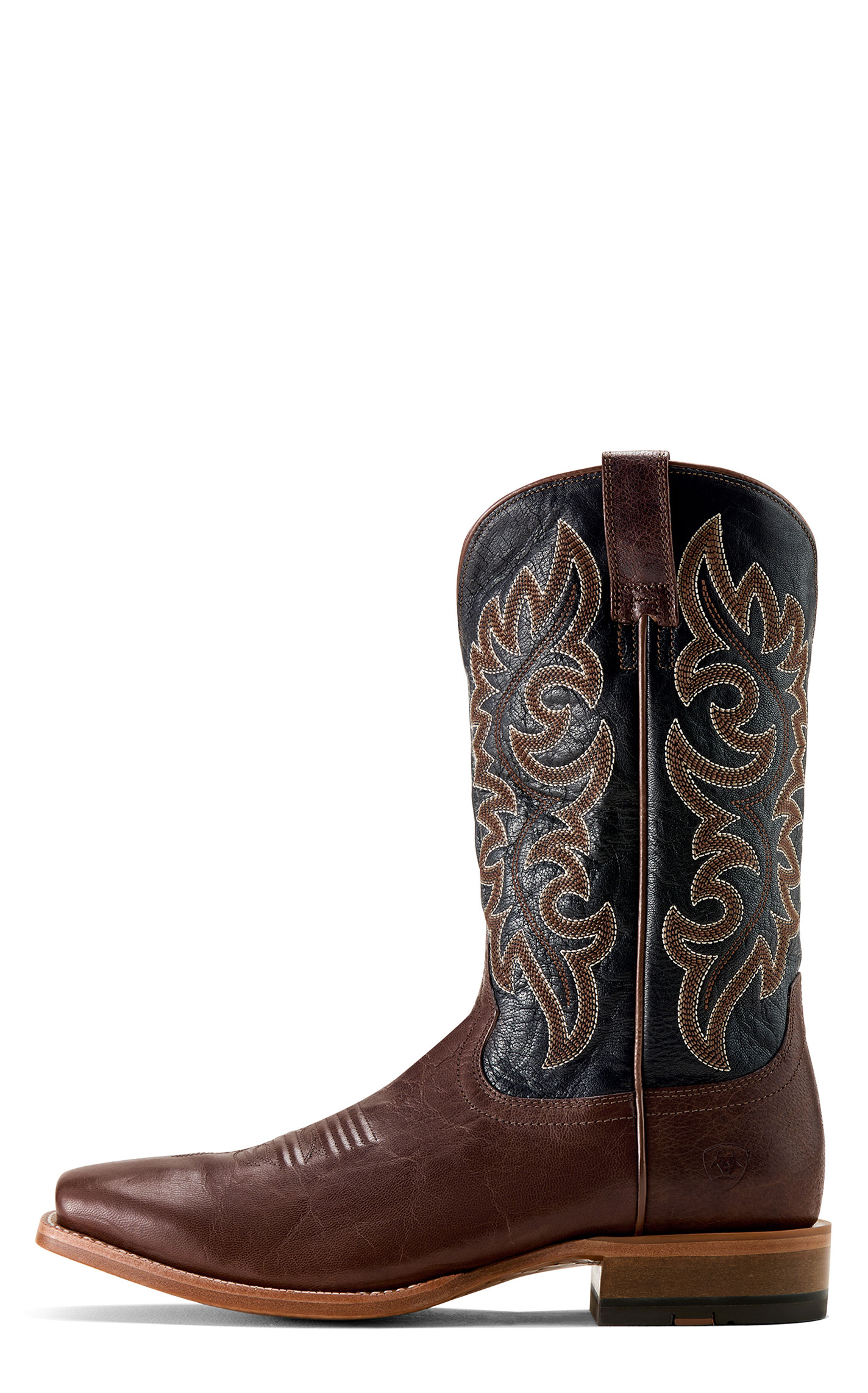 Ariat Men's Hickory Smoke & Bayou Black Highbluff Square Toe Boots - Image 1