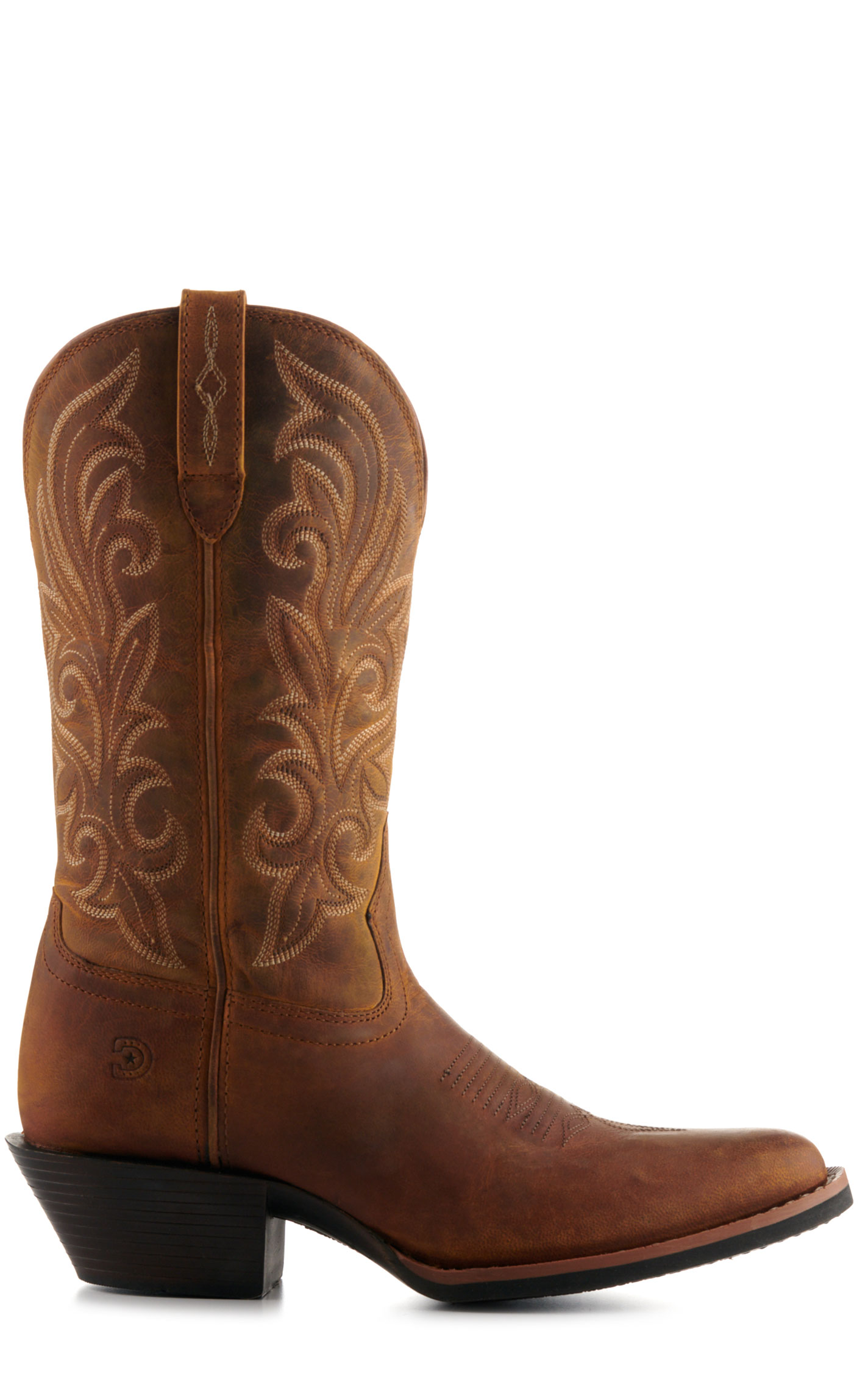 Durango Women’s Caramel Shyloh Leather Round Toe Cowboy Boots - Image 1