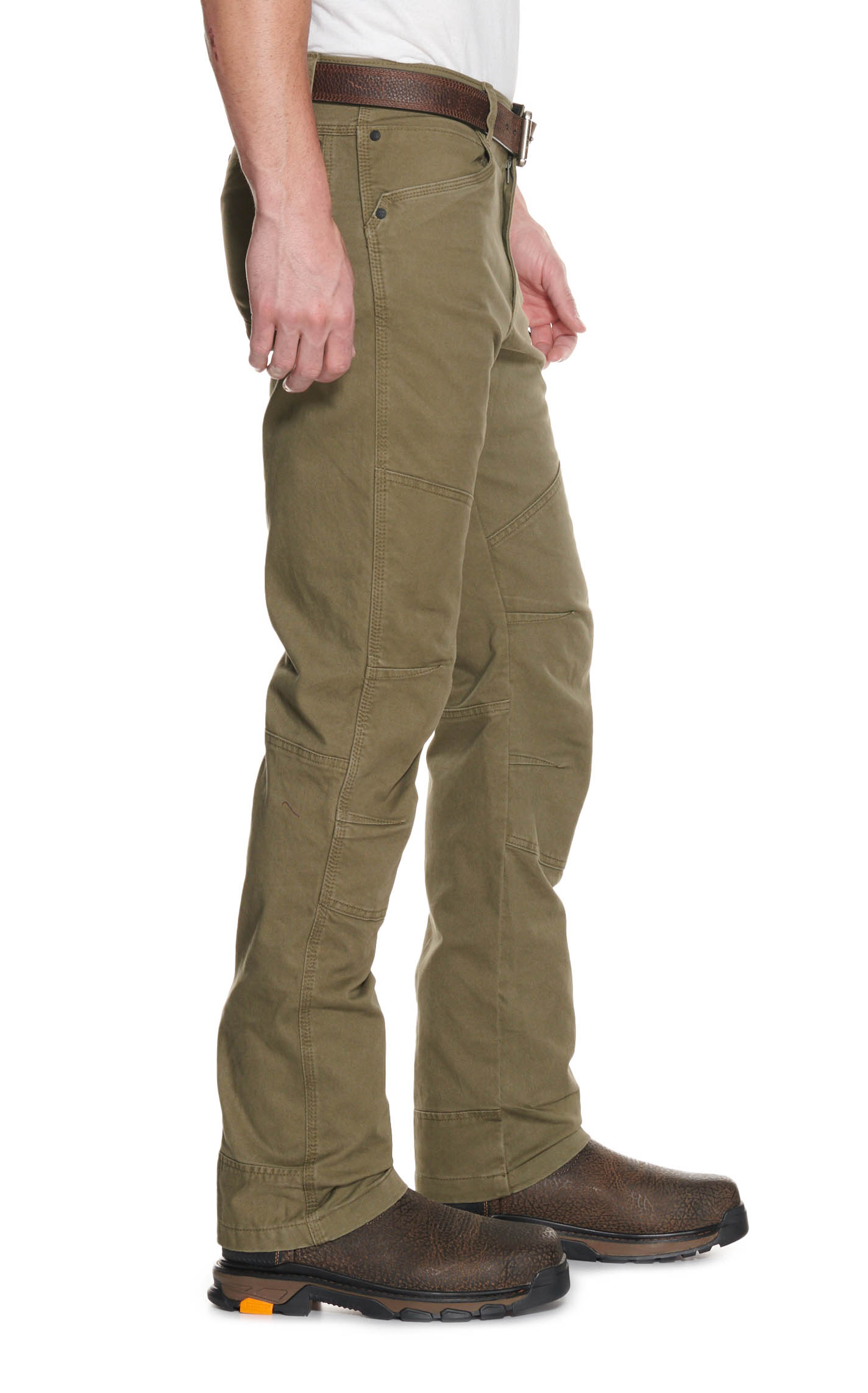 ATG by Wrangler Men's Green Mid Rise Straight Leg Reinforced Utility Work Pants - Image 1