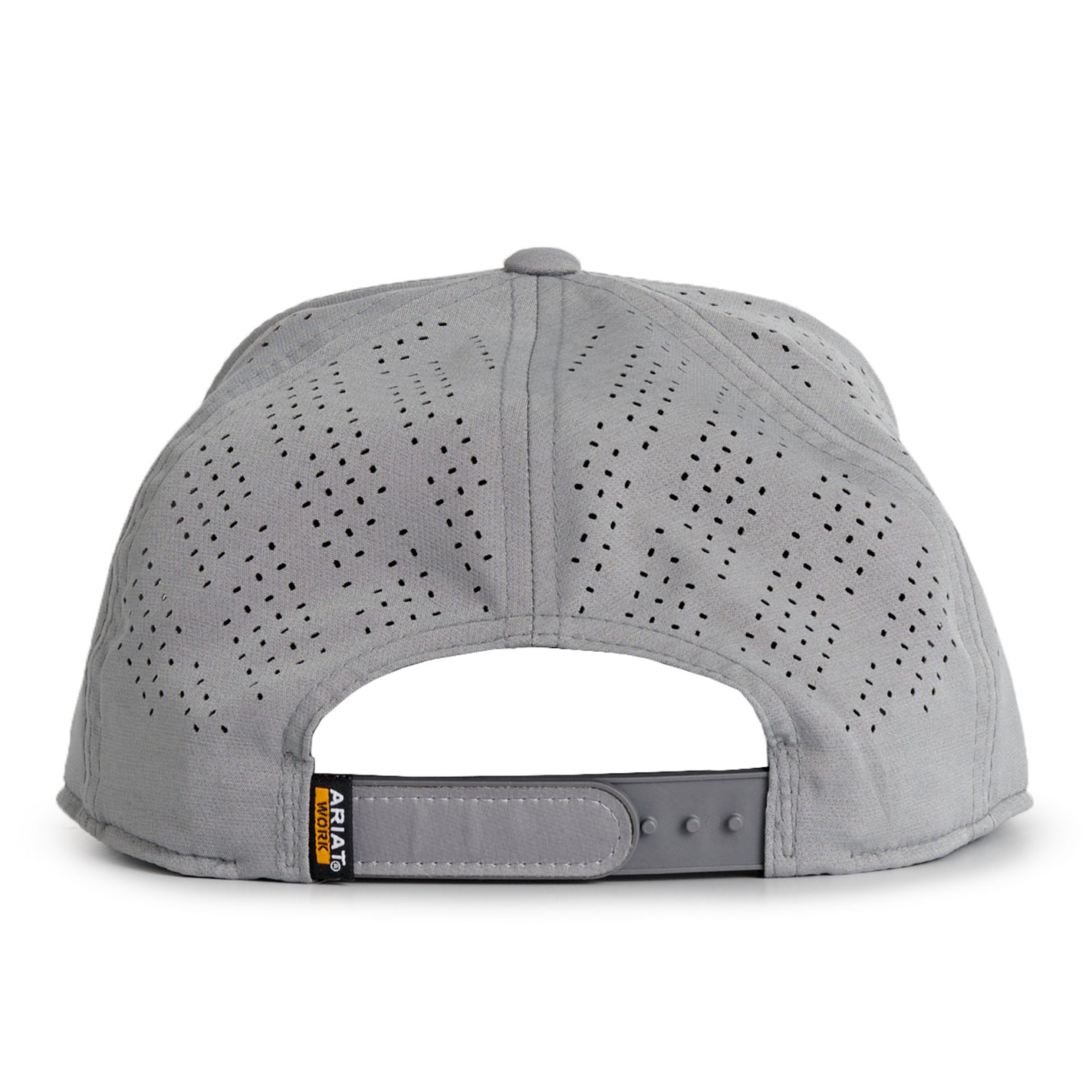 Ariat Gray Roughneck Patch Flat Bill Work Cap - Image 1
