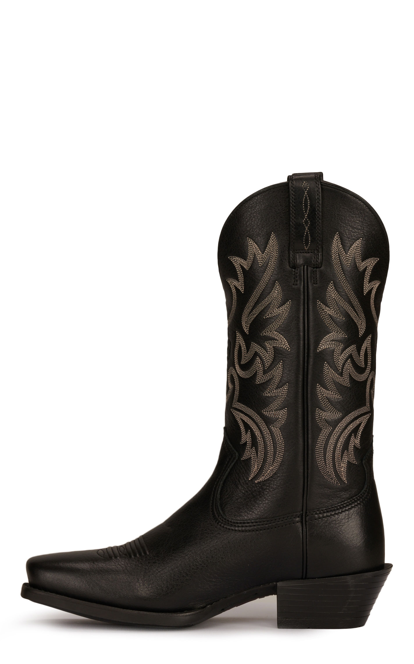Ariat Men's Legend Black Deertan Punchy Toe Cowboy Boots - Image 1