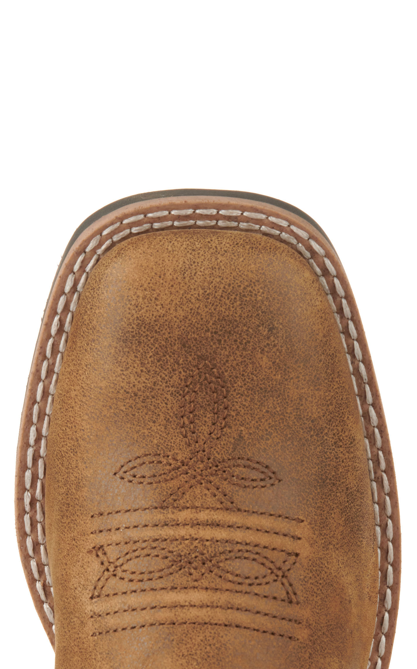 Smoky Mountain Kids' Antique Brown and Midnight Blue Wide Square Toe Cowboy Boots - Image 1
