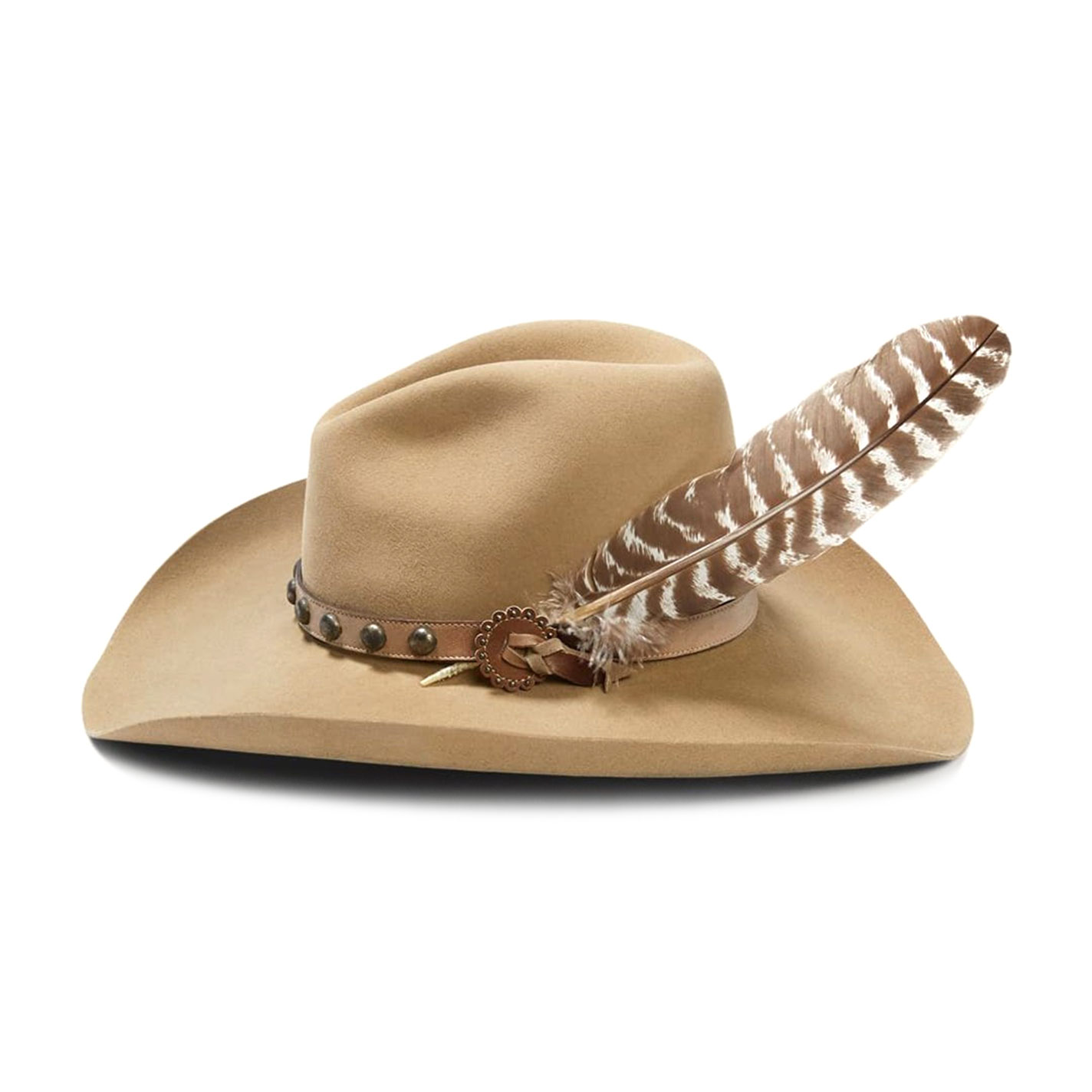 Stetson Broken Bow 4X Buck Gus Crown Felt Cowboy Hat - Image 1