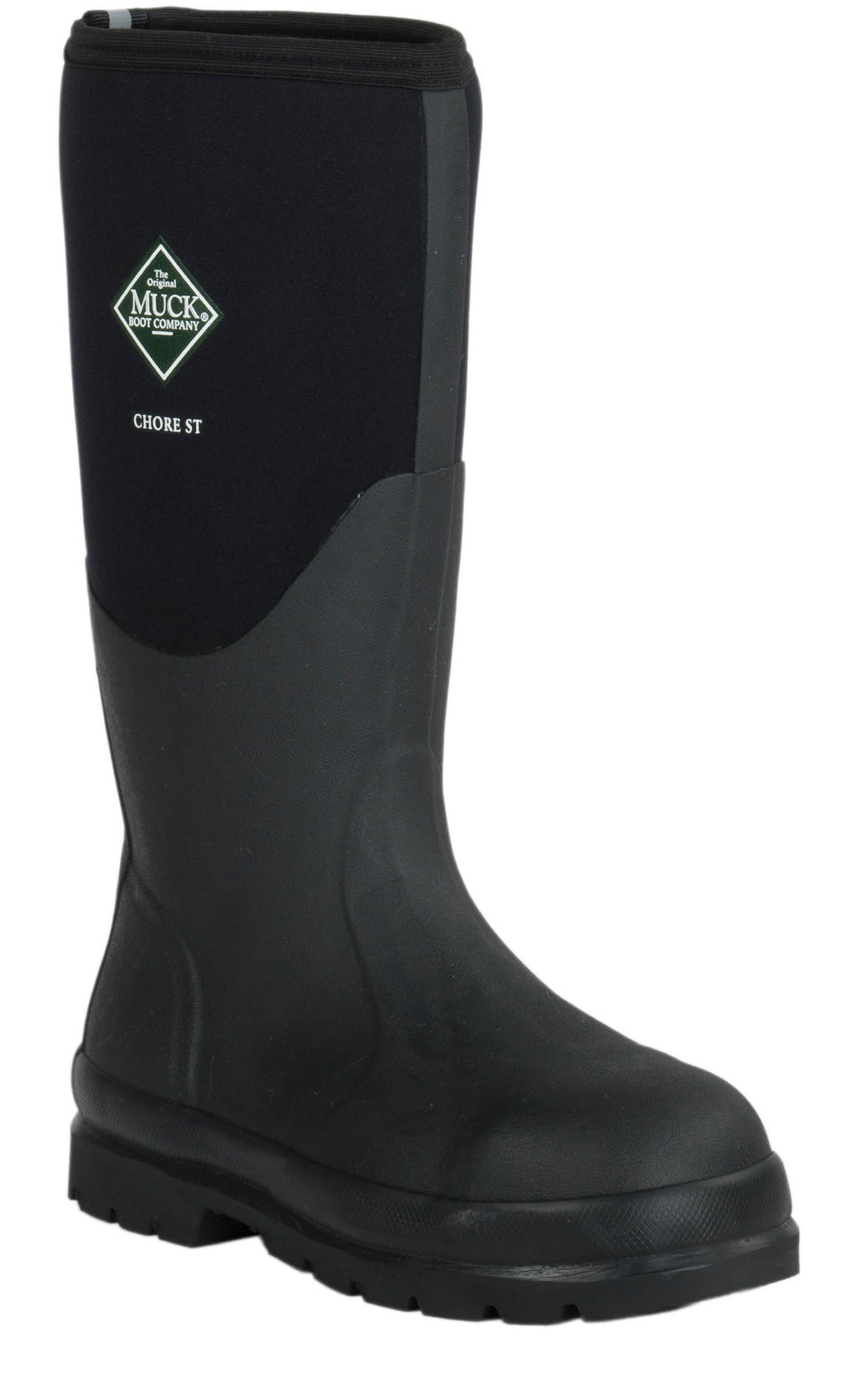 Muck Chore Classic Men's Black Waterproof Round Steel Toe Work Boots - Image 1