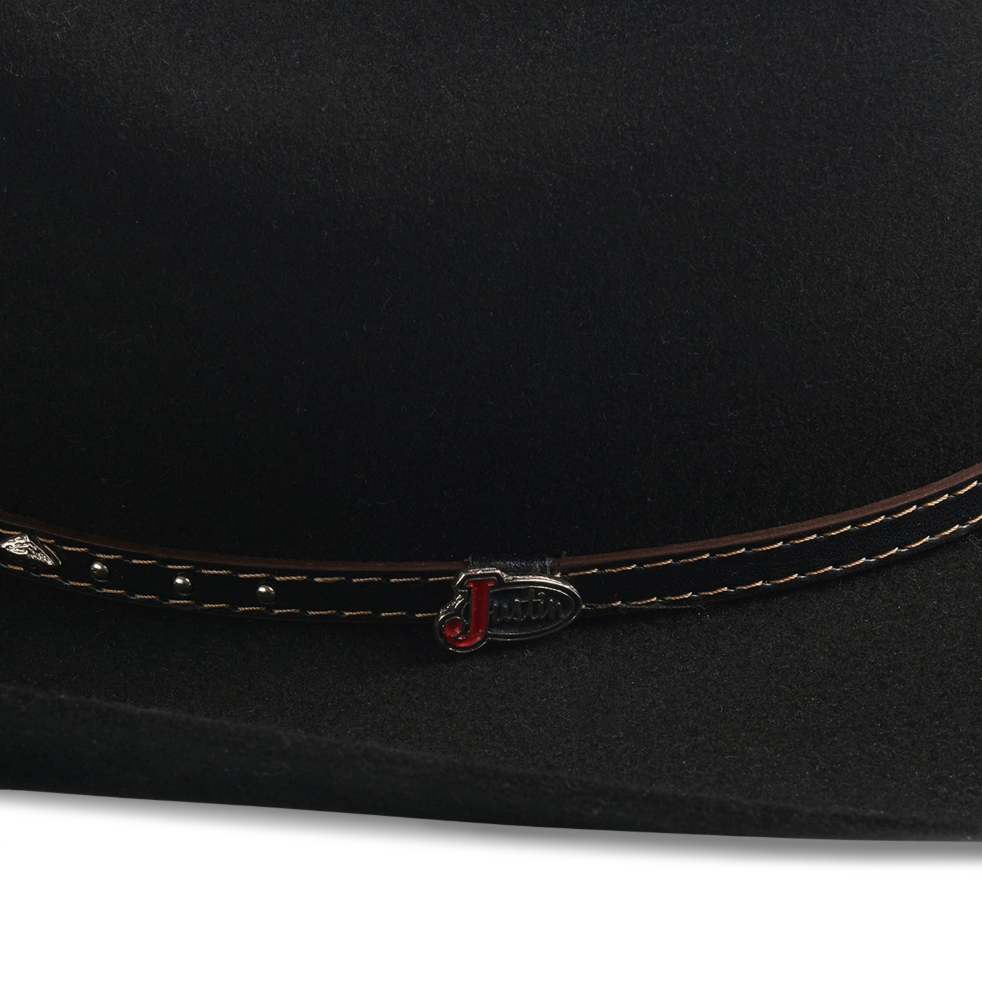 Justin Youth Black Blackhills Jr 2X Wool Cowboy Hat - Image 1