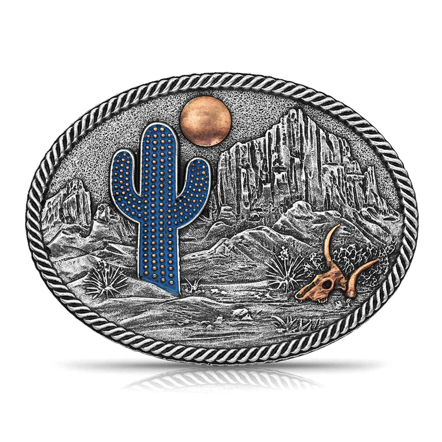 Montana Silversmith Attitude Silver Desert Belt Buckle - Image 1