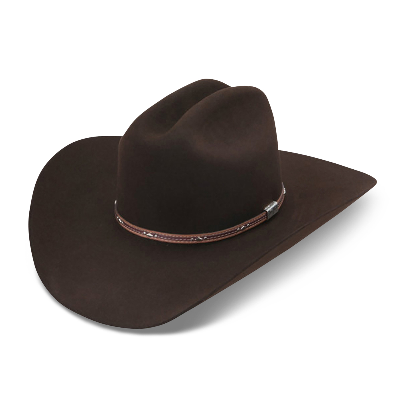 Resistol 6X George Strait Kingman Chocolate Felt Cowboy Hat - Image 1