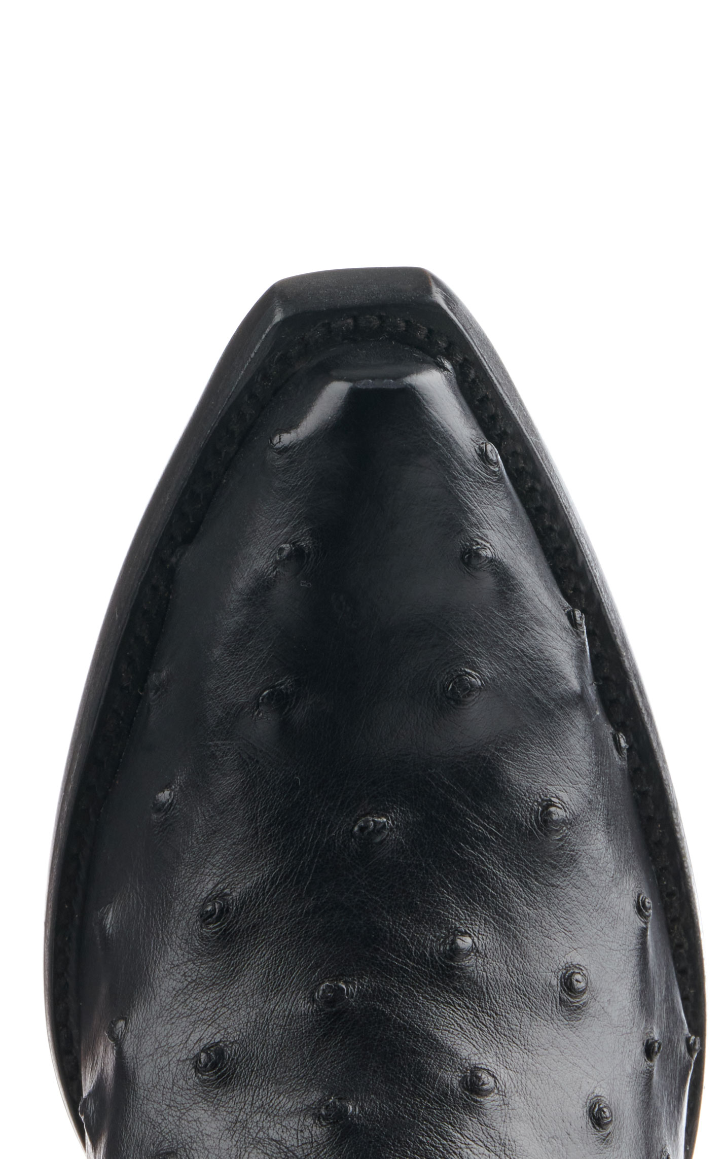 JRC & Sons Women’s Jacqueline Black Full Quill Ostrich Snip Toe Tall Cowboy Boots - Image 1